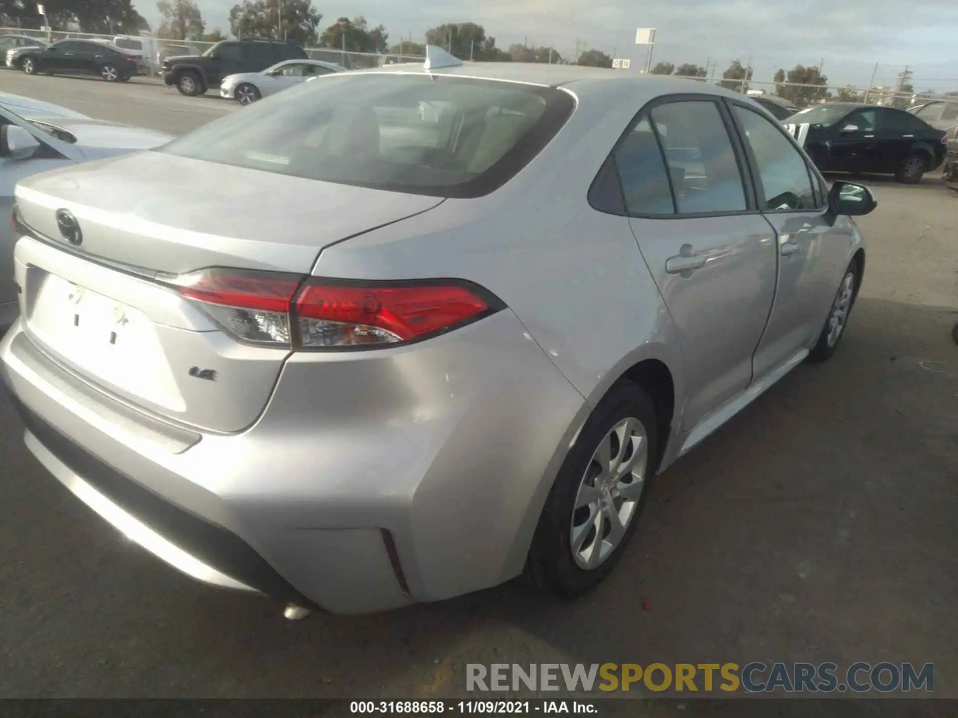 4 Photograph of a damaged car 5YFEPMAE8MP215799 TOYOTA COROLLA 2021