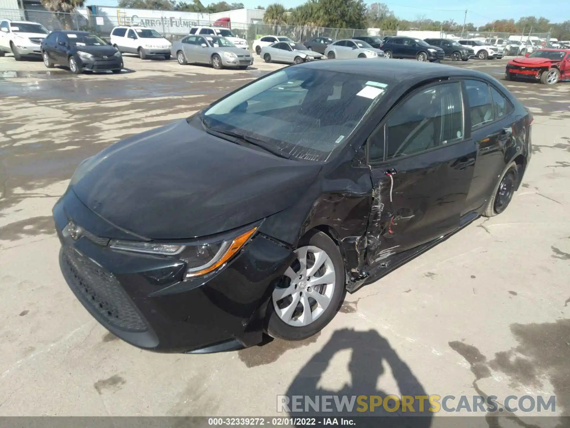 2 Photograph of a damaged car 5YFEPMAE8MP216161 TOYOTA COROLLA 2021