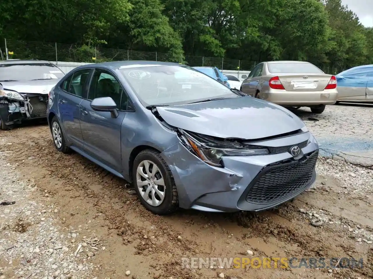 1 Photograph of a damaged car 5YFEPMAE8MP216211 TOYOTA COROLLA 2021