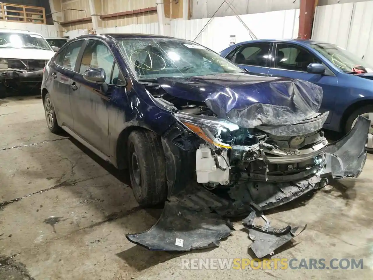 1 Photograph of a damaged car 5YFEPMAE8MP216371 TOYOTA COROLLA 2021