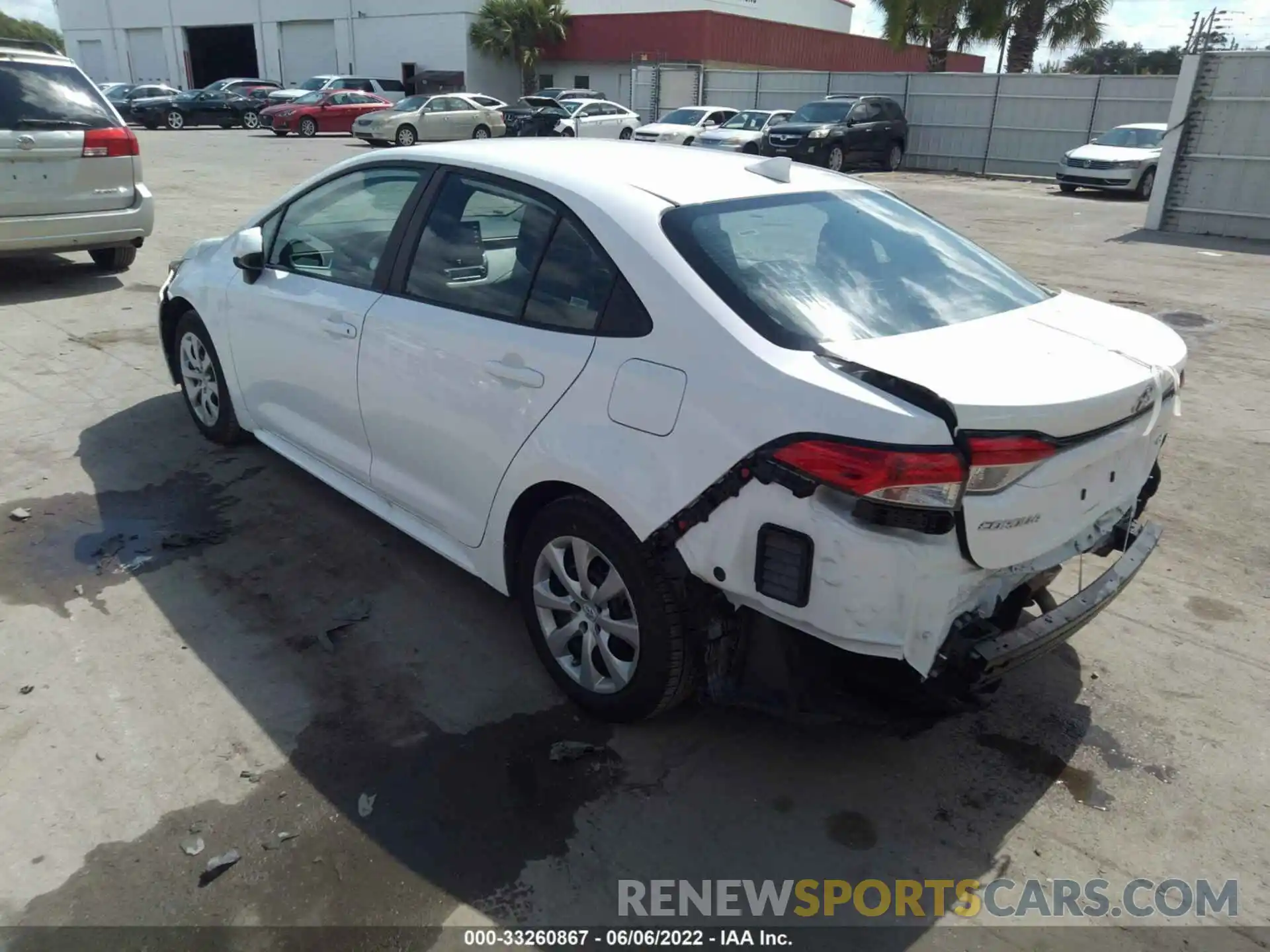 3 Photograph of a damaged car 5YFEPMAE8MP216760 TOYOTA COROLLA 2021