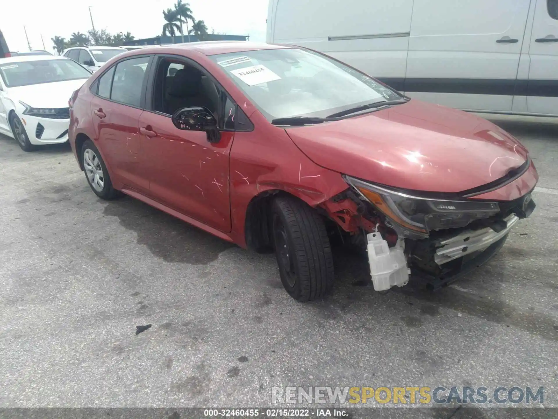 1 Photograph of a damaged car 5YFEPMAE8MP216936 TOYOTA COROLLA 2021