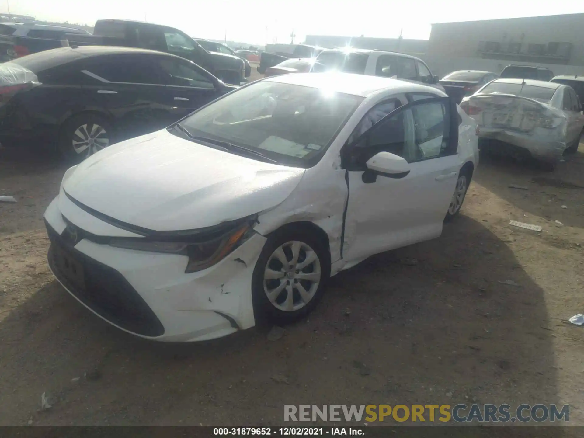 2 Photograph of a damaged car 5YFEPMAE8MP217018 TOYOTA COROLLA 2021