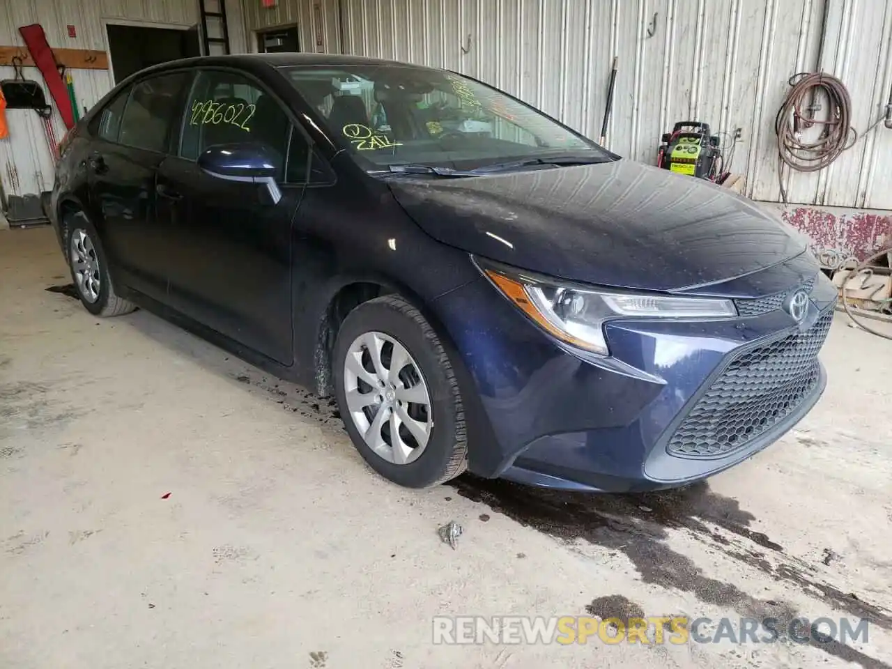 1 Photograph of a damaged car 5YFEPMAE8MP217410 TOYOTA COROLLA 2021