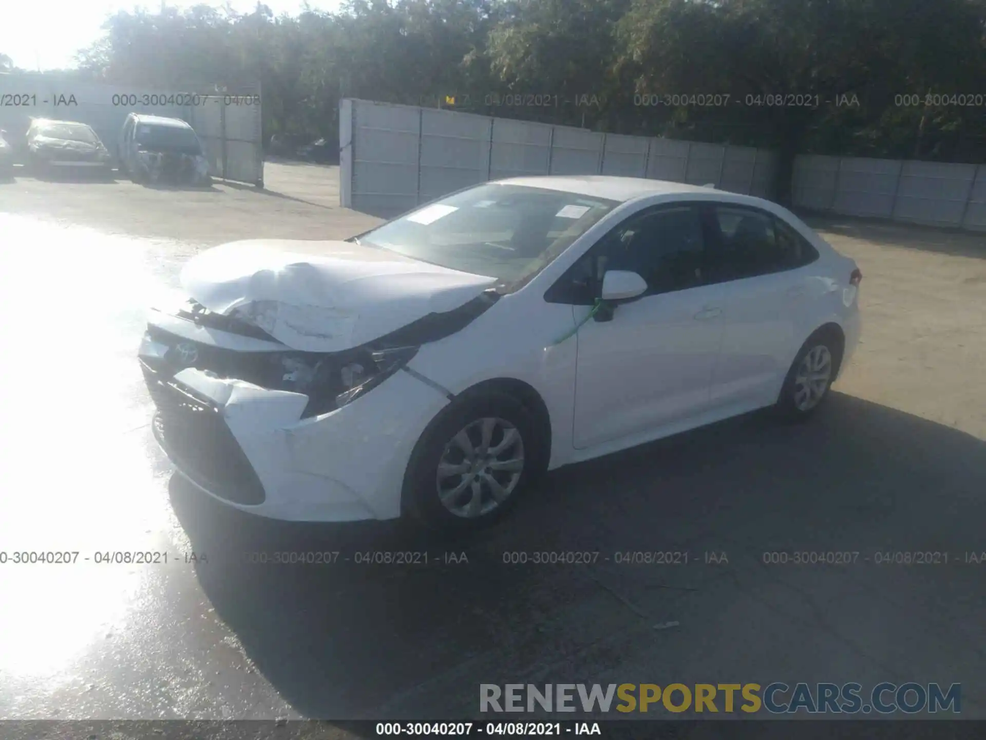 2 Photograph of a damaged car 5YFEPMAE8MP218184 TOYOTA COROLLA 2021