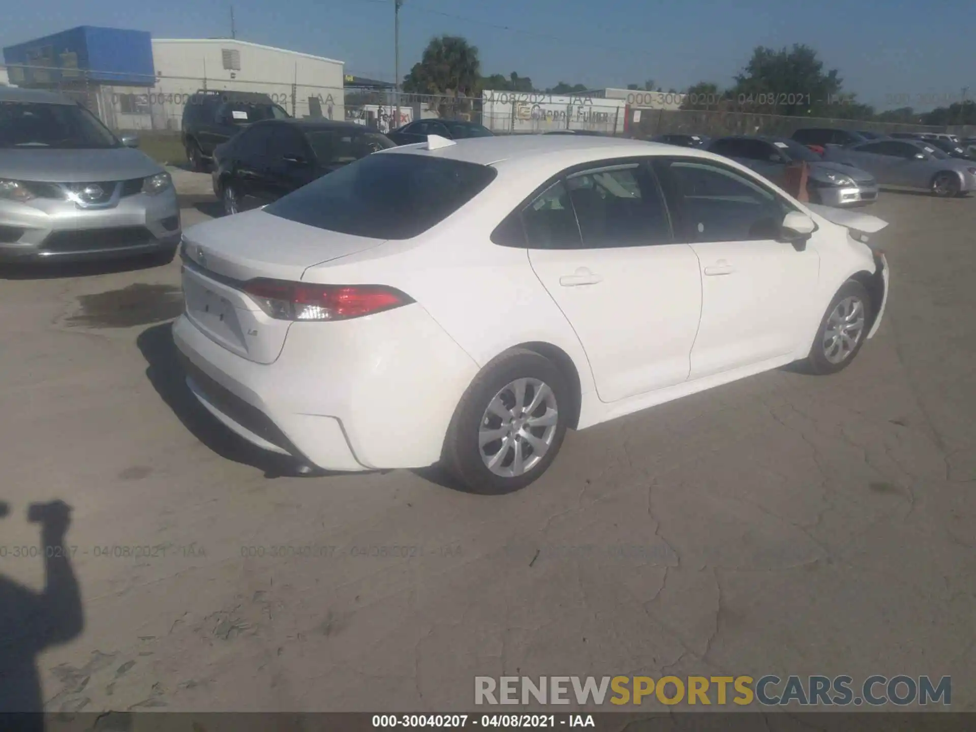 4 Photograph of a damaged car 5YFEPMAE8MP218184 TOYOTA COROLLA 2021