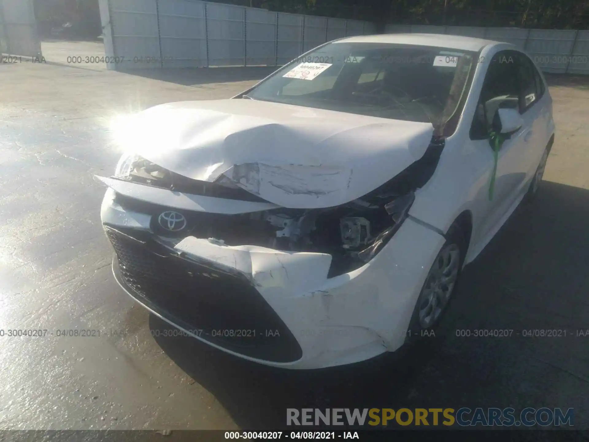 6 Photograph of a damaged car 5YFEPMAE8MP218184 TOYOTA COROLLA 2021