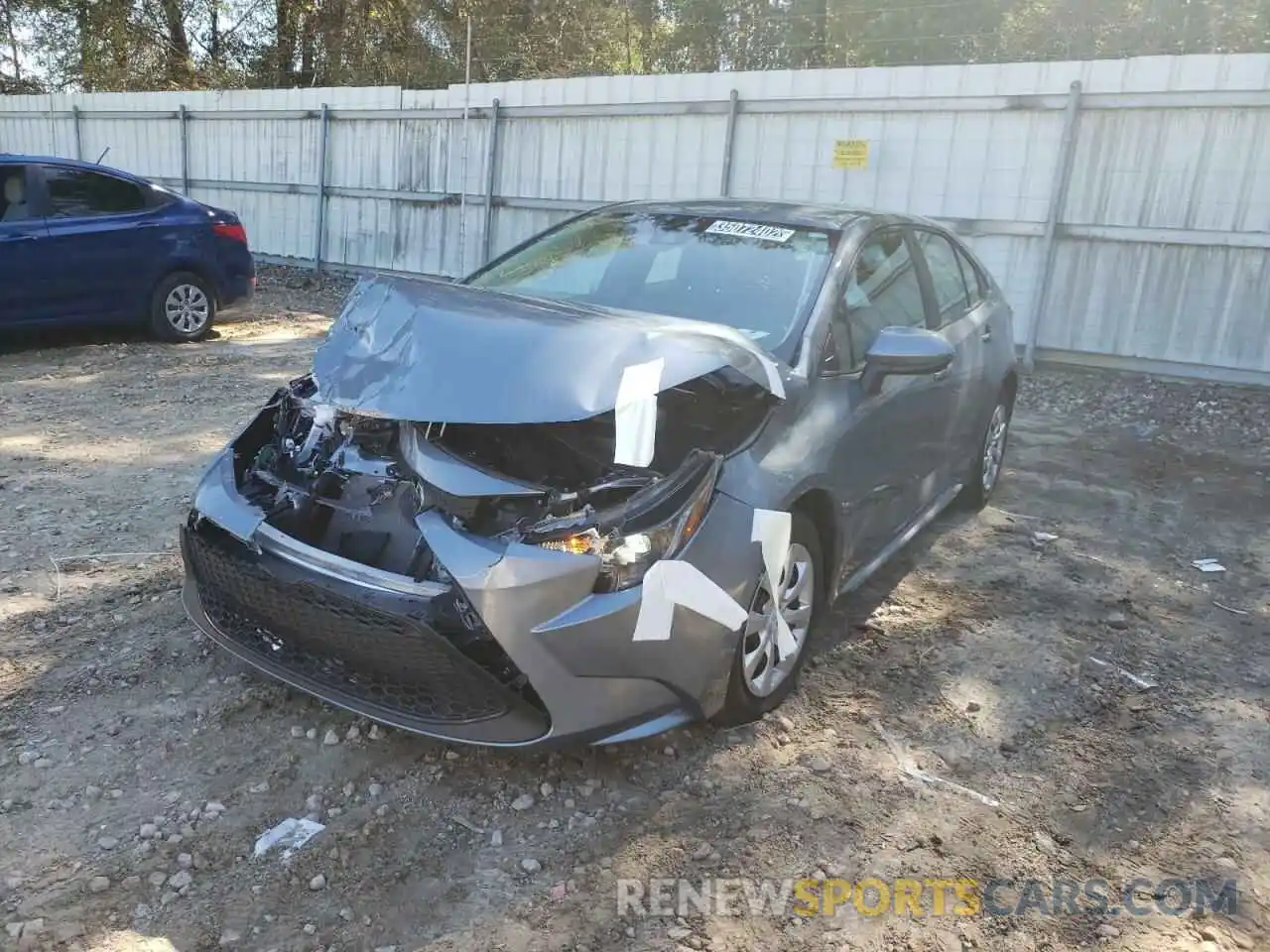 2 Photograph of a damaged car 5YFEPMAE8MP218279 TOYOTA COROLLA 2021