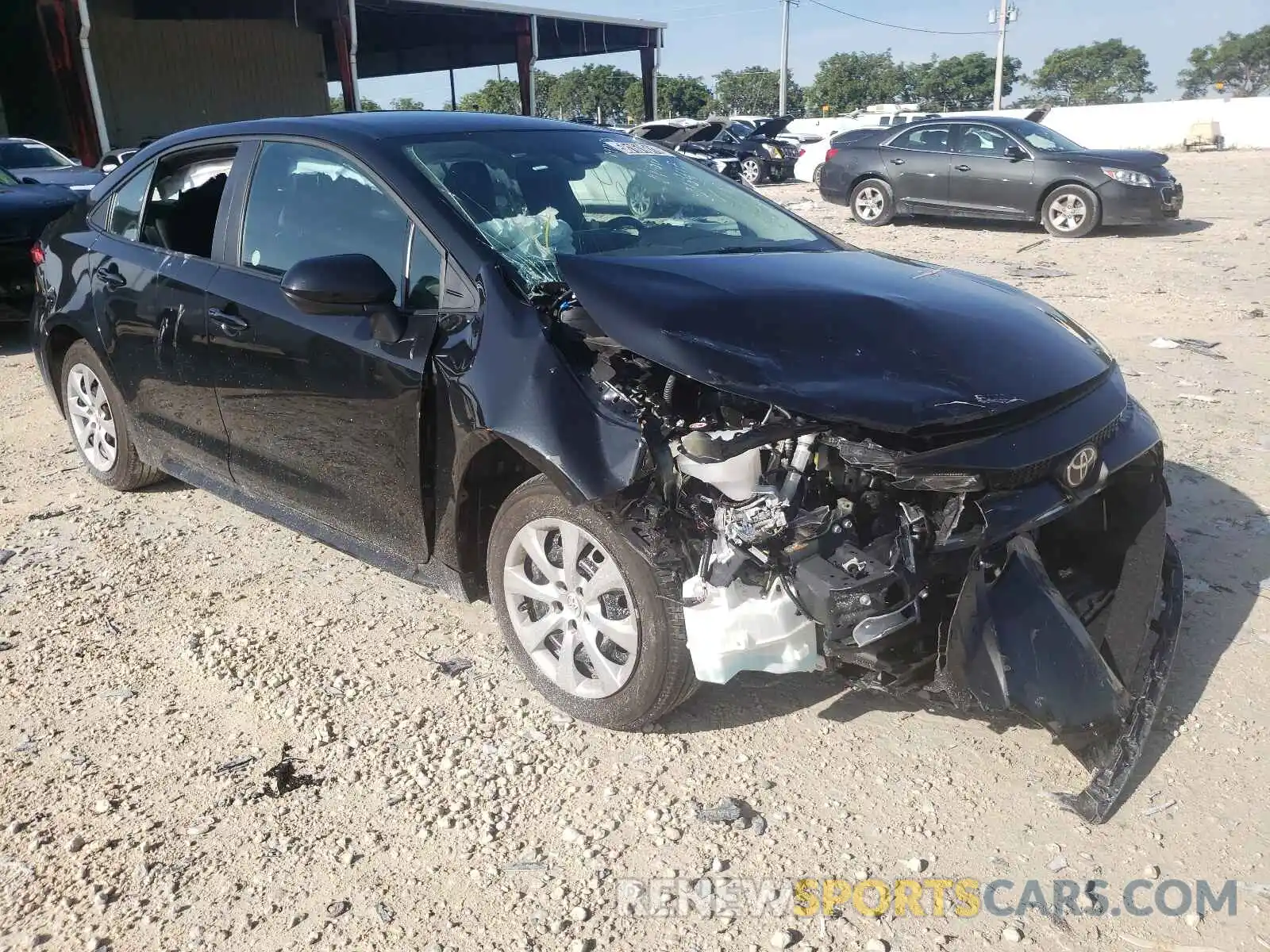 1 Photograph of a damaged car 5YFEPMAE8MP218413 TOYOTA COROLLA 2021