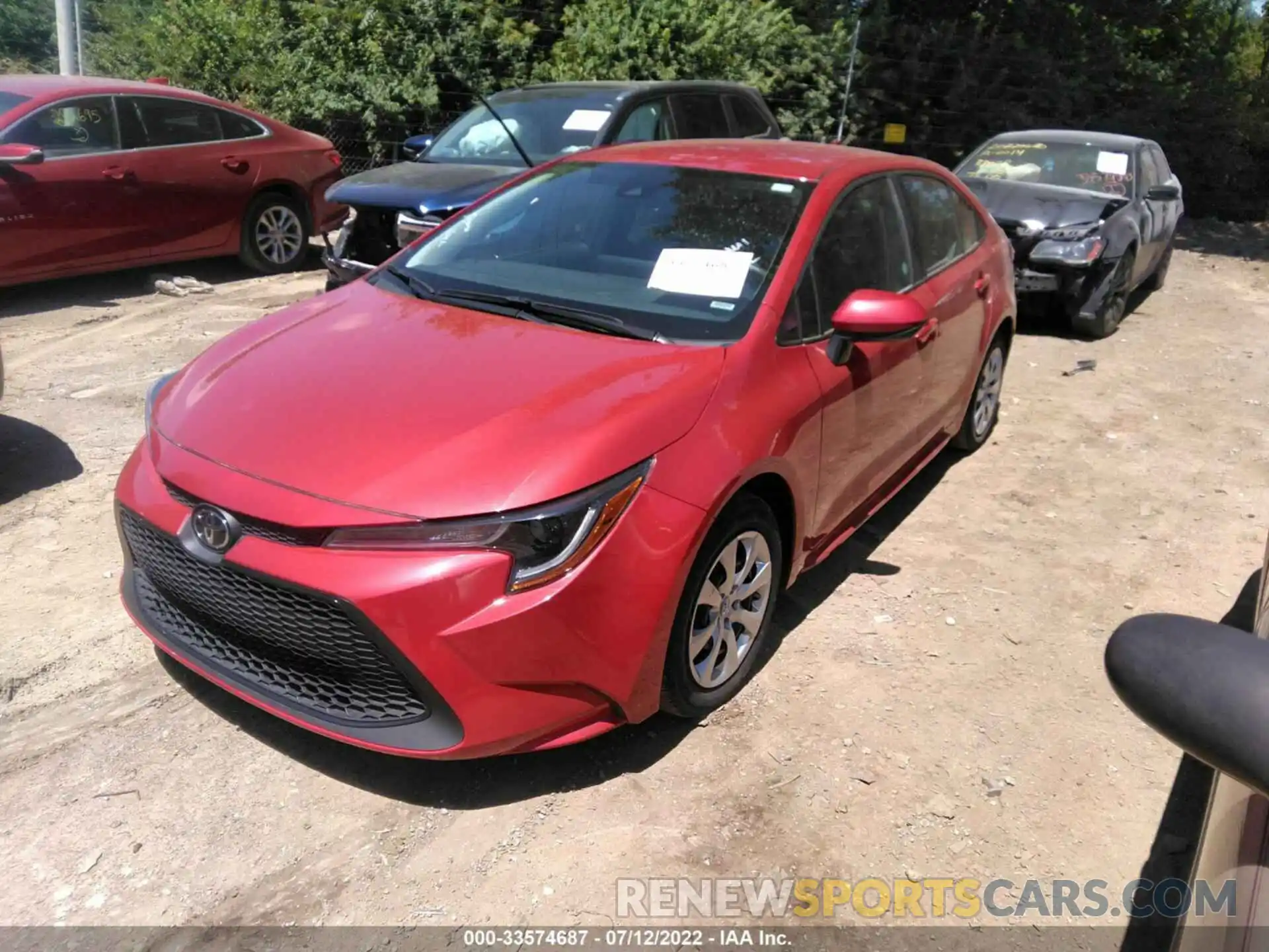 2 Photograph of a damaged car 5YFEPMAE8MP218606 TOYOTA COROLLA 2021