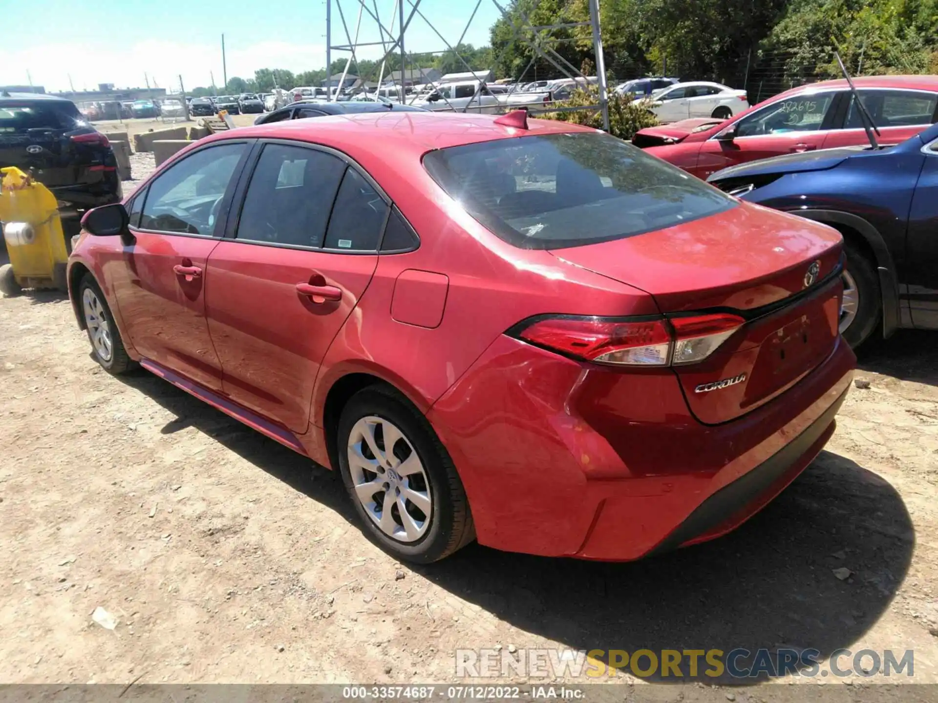 3 Photograph of a damaged car 5YFEPMAE8MP218606 TOYOTA COROLLA 2021