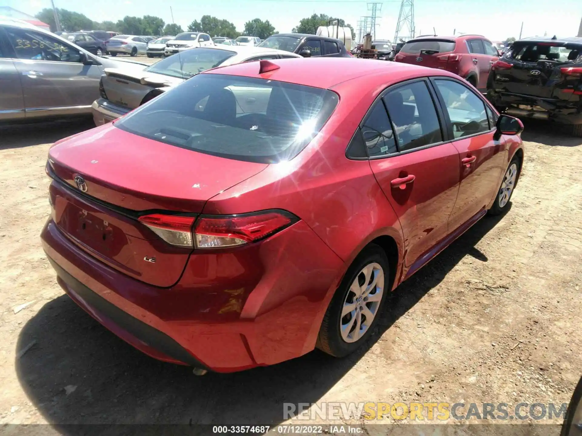 4 Photograph of a damaged car 5YFEPMAE8MP218606 TOYOTA COROLLA 2021