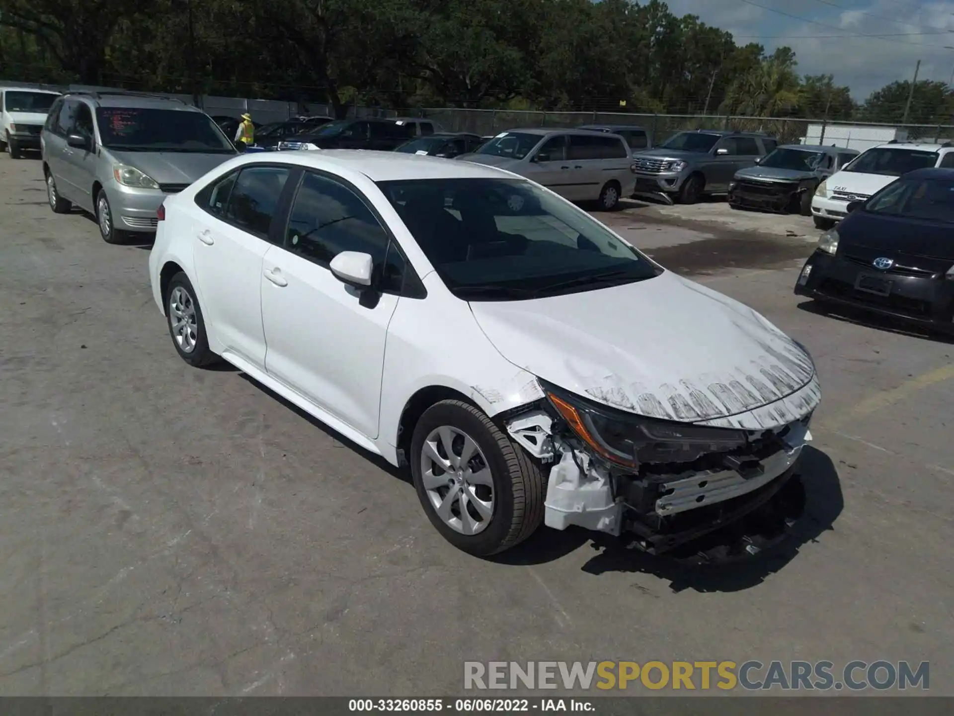 1 Photograph of a damaged car 5YFEPMAE8MP218752 TOYOTA COROLLA 2021