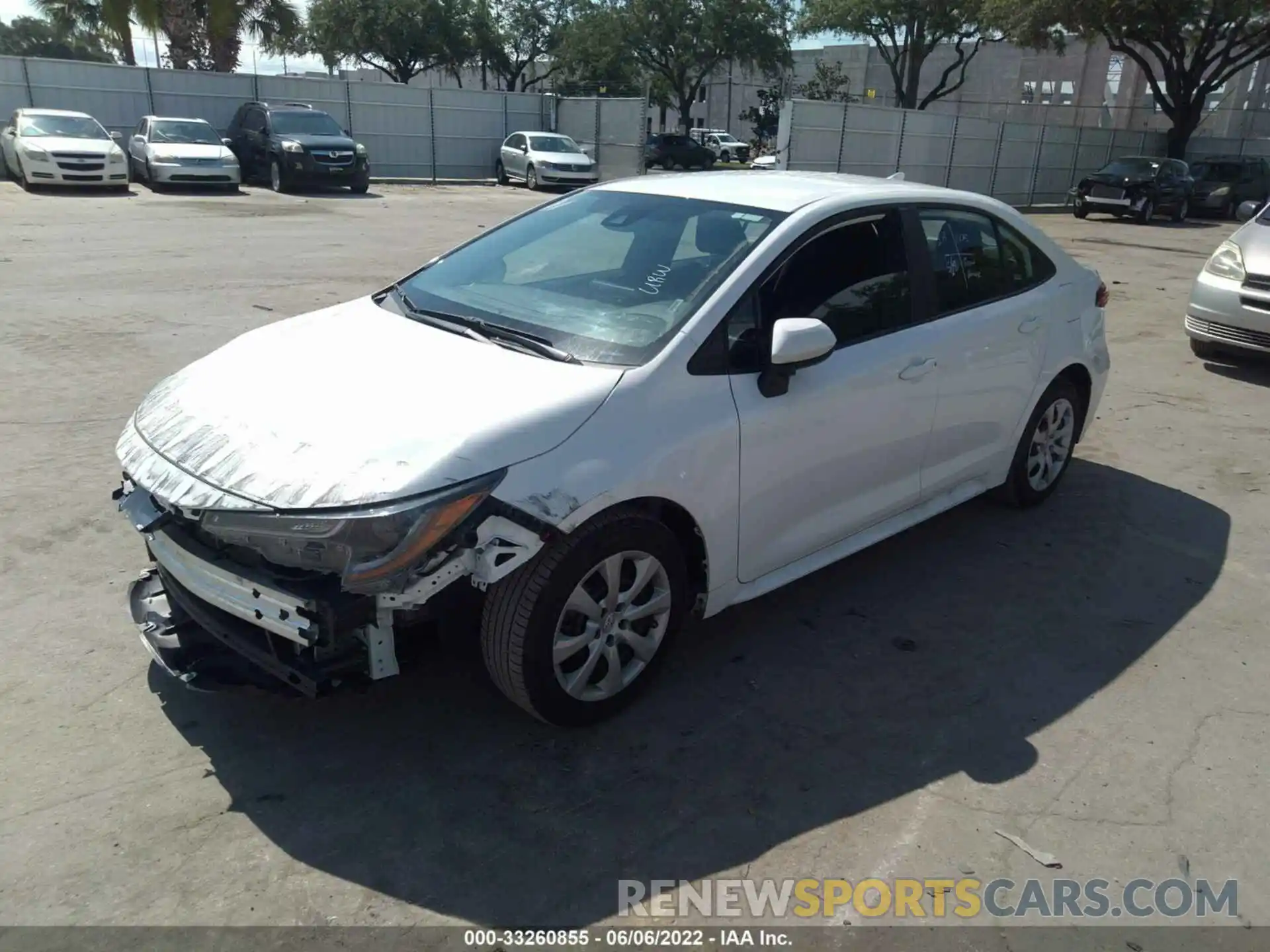 2 Photograph of a damaged car 5YFEPMAE8MP218752 TOYOTA COROLLA 2021