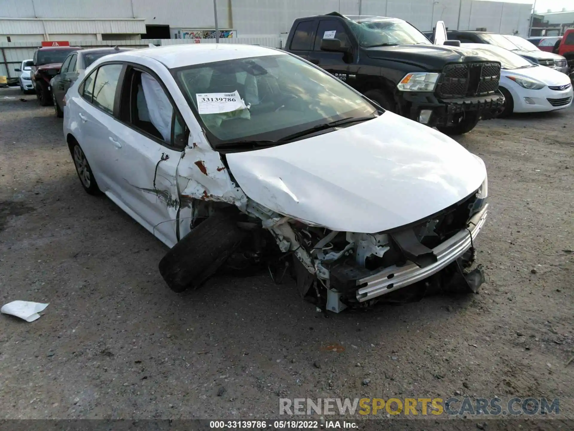 1 Photograph of a damaged car 5YFEPMAE8MP219626 TOYOTA COROLLA 2021