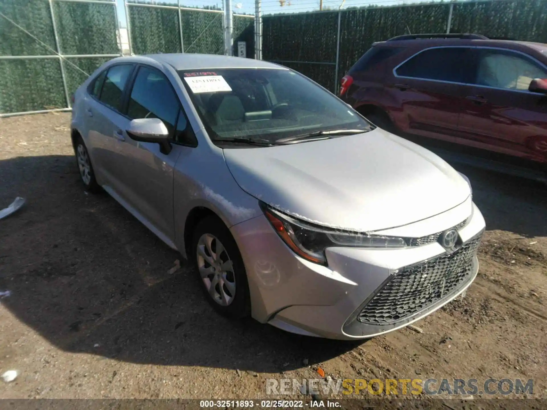 1 Photograph of a damaged car 5YFEPMAE8MP221117 TOYOTA COROLLA 2021