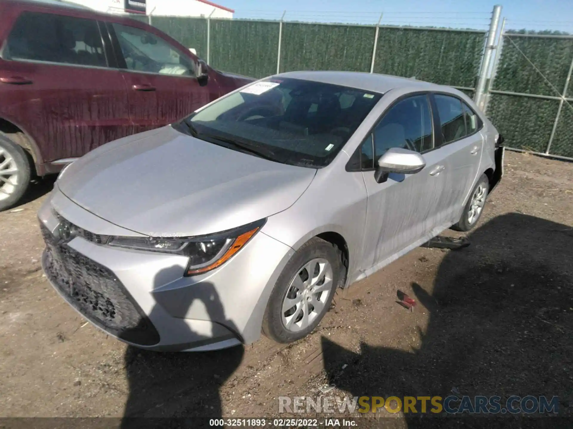 2 Photograph of a damaged car 5YFEPMAE8MP221117 TOYOTA COROLLA 2021