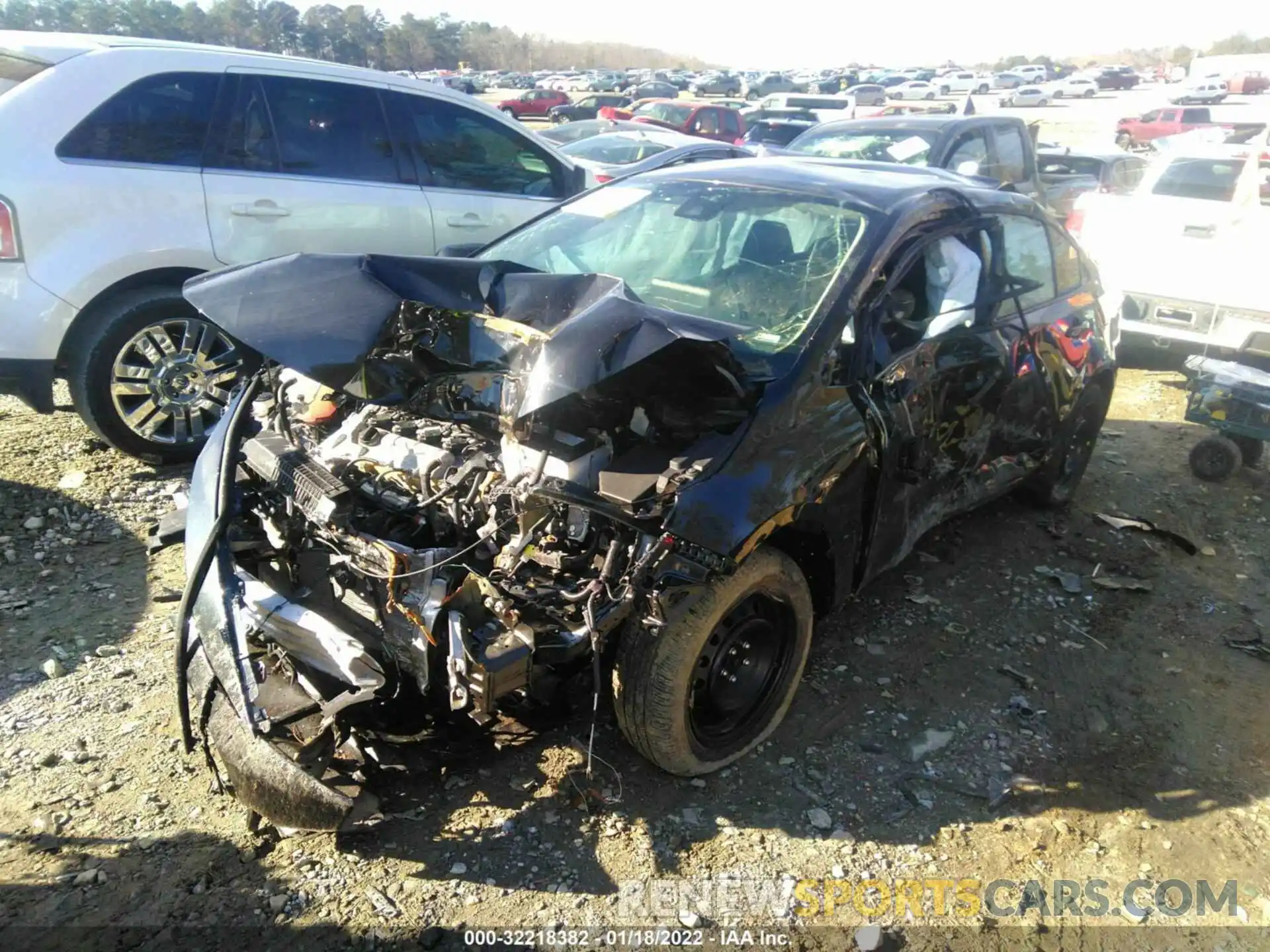 2 Photograph of a damaged car 5YFEPMAE8MP222087 TOYOTA COROLLA 2021