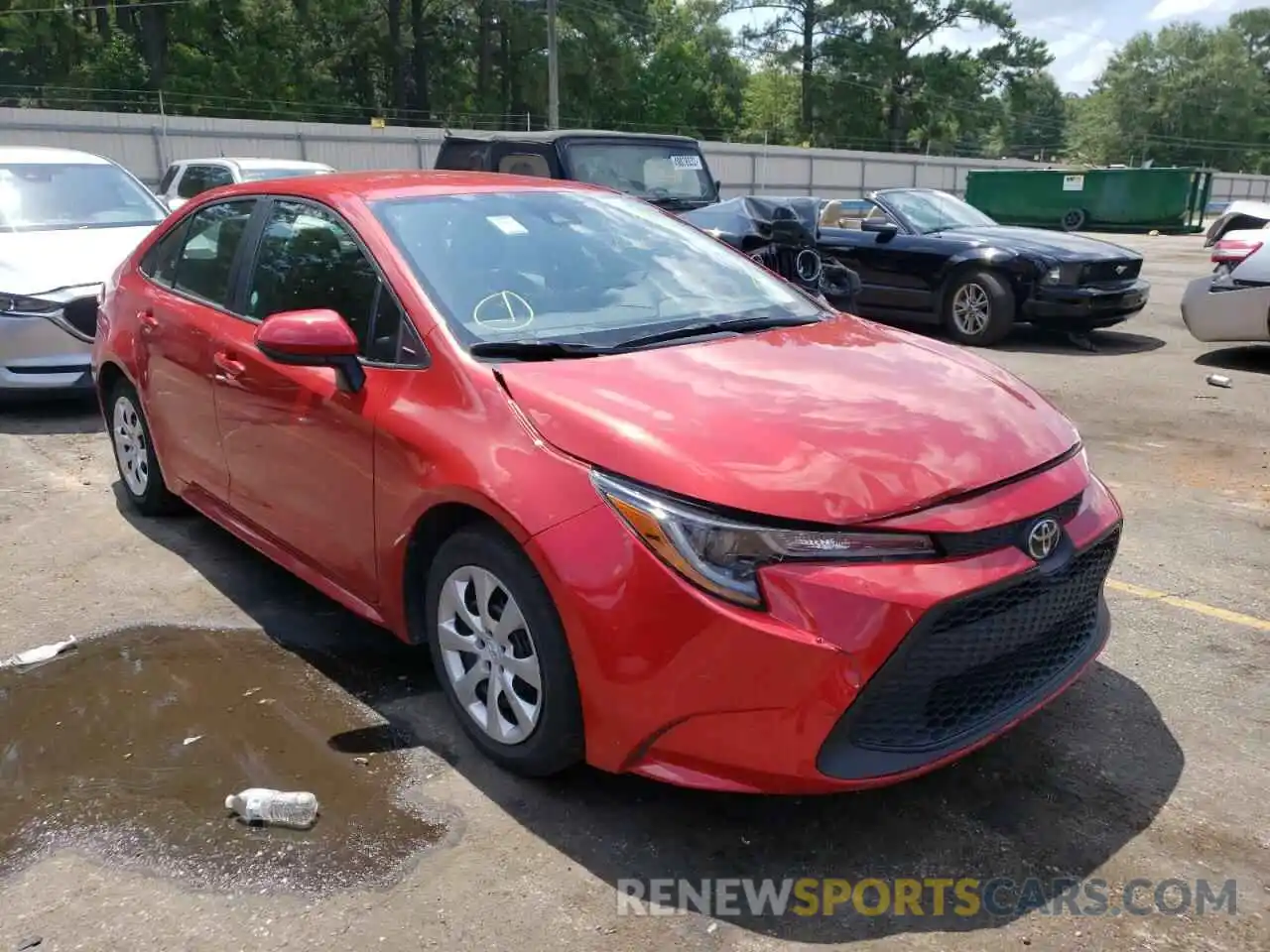 1 Photograph of a damaged car 5YFEPMAE8MP223885 TOYOTA COROLLA 2021