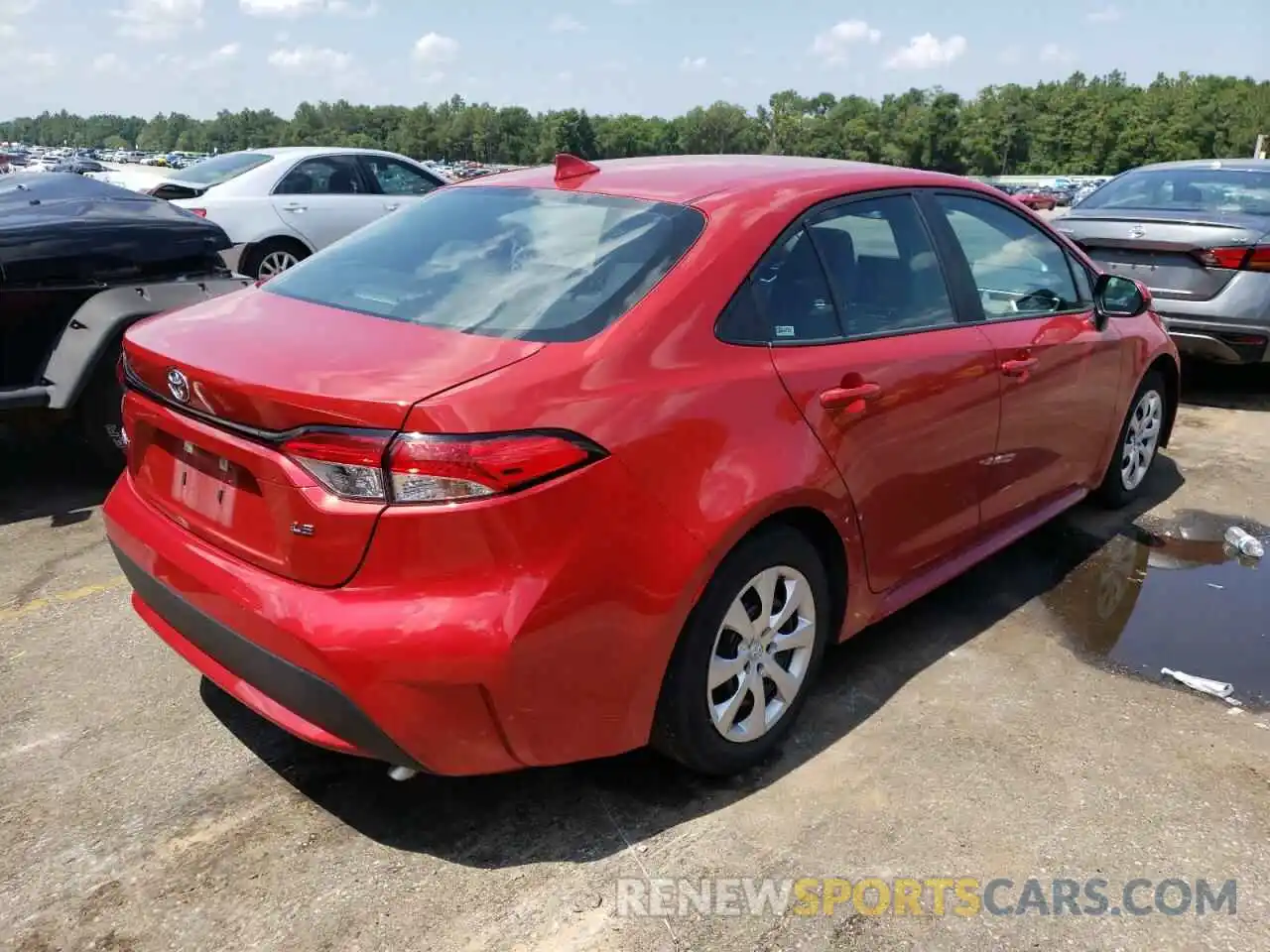 4 Photograph of a damaged car 5YFEPMAE8MP223885 TOYOTA COROLLA 2021