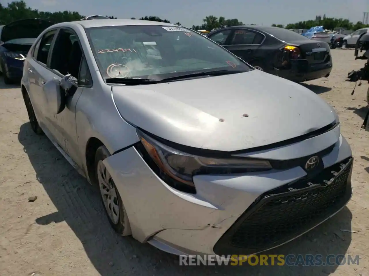 1 Photograph of a damaged car 5YFEPMAE8MP224941 TOYOTA COROLLA 2021