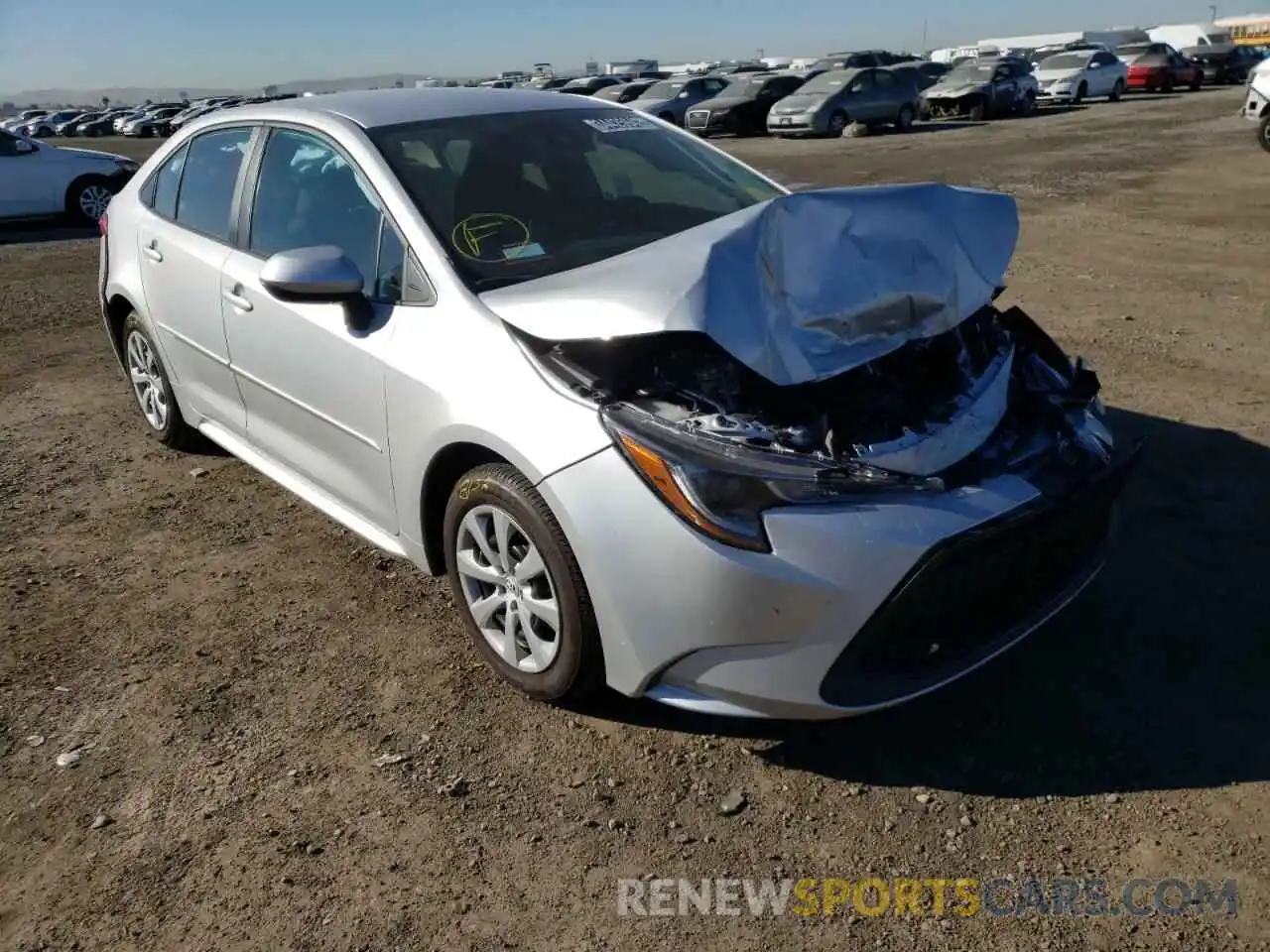 1 Photograph of a damaged car 5YFEPMAE8MP225118 TOYOTA COROLLA 2021