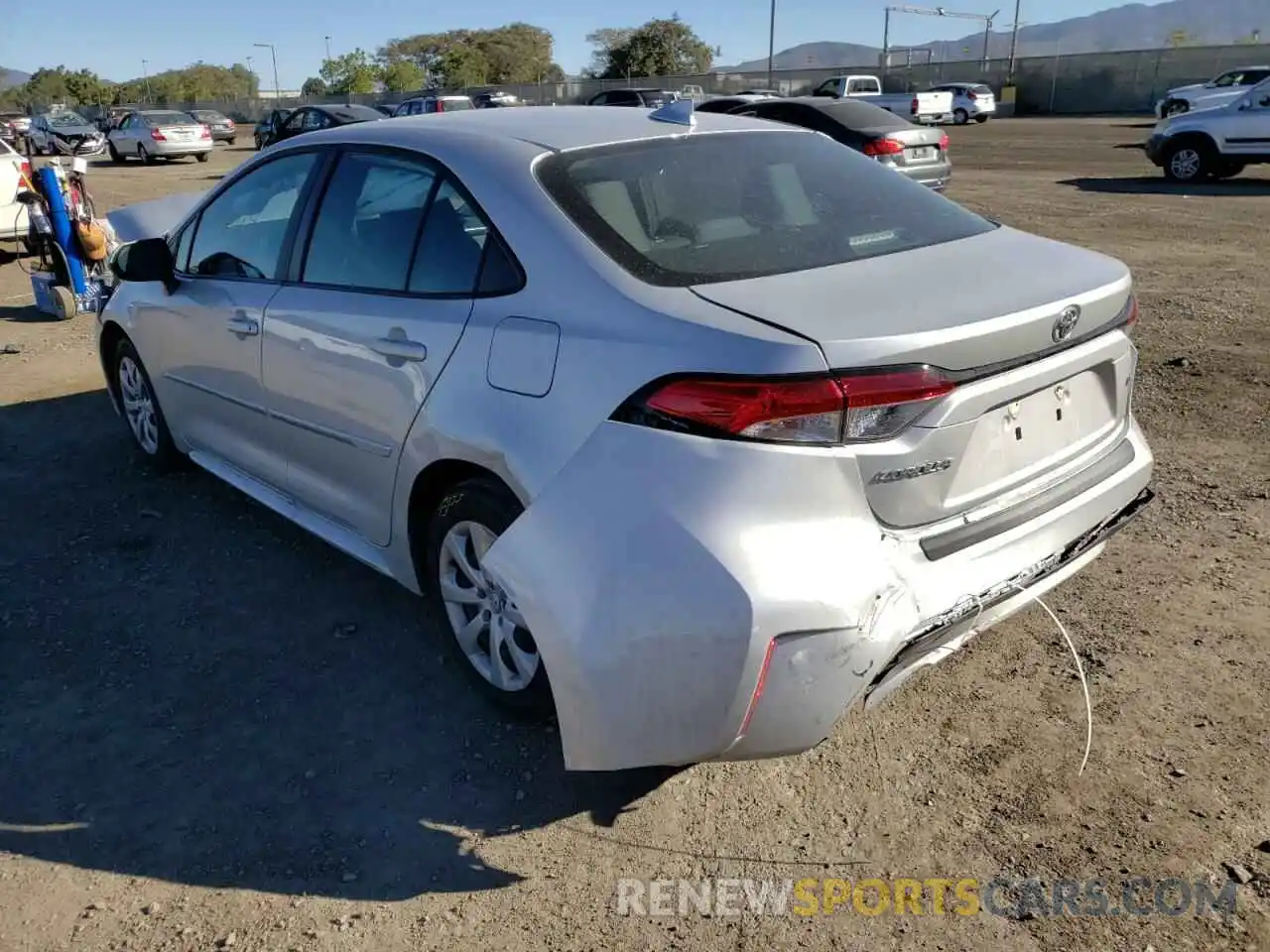 3 Photograph of a damaged car 5YFEPMAE8MP225118 TOYOTA COROLLA 2021