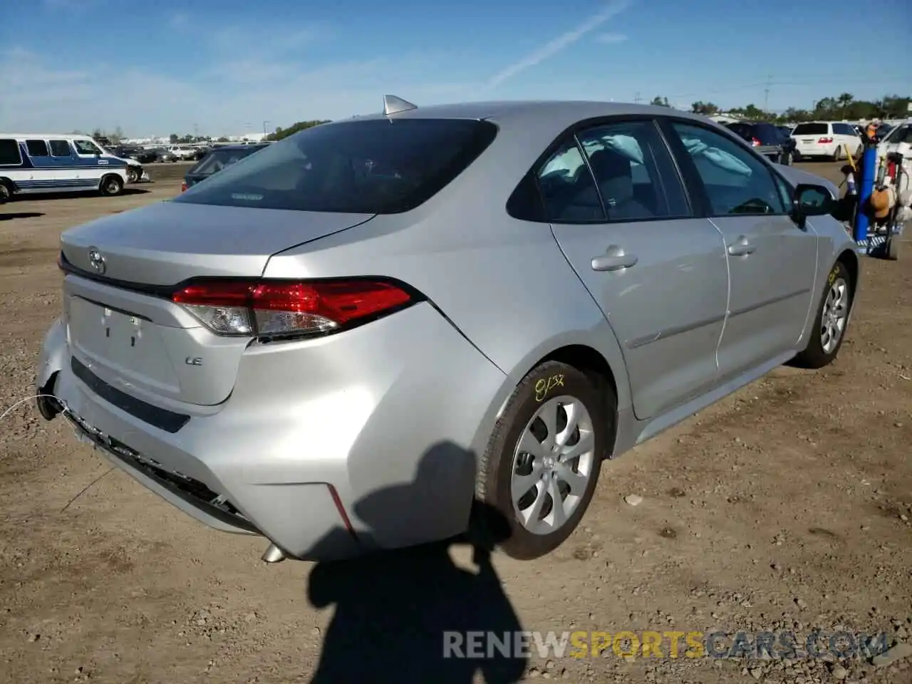 4 Photograph of a damaged car 5YFEPMAE8MP225118 TOYOTA COROLLA 2021