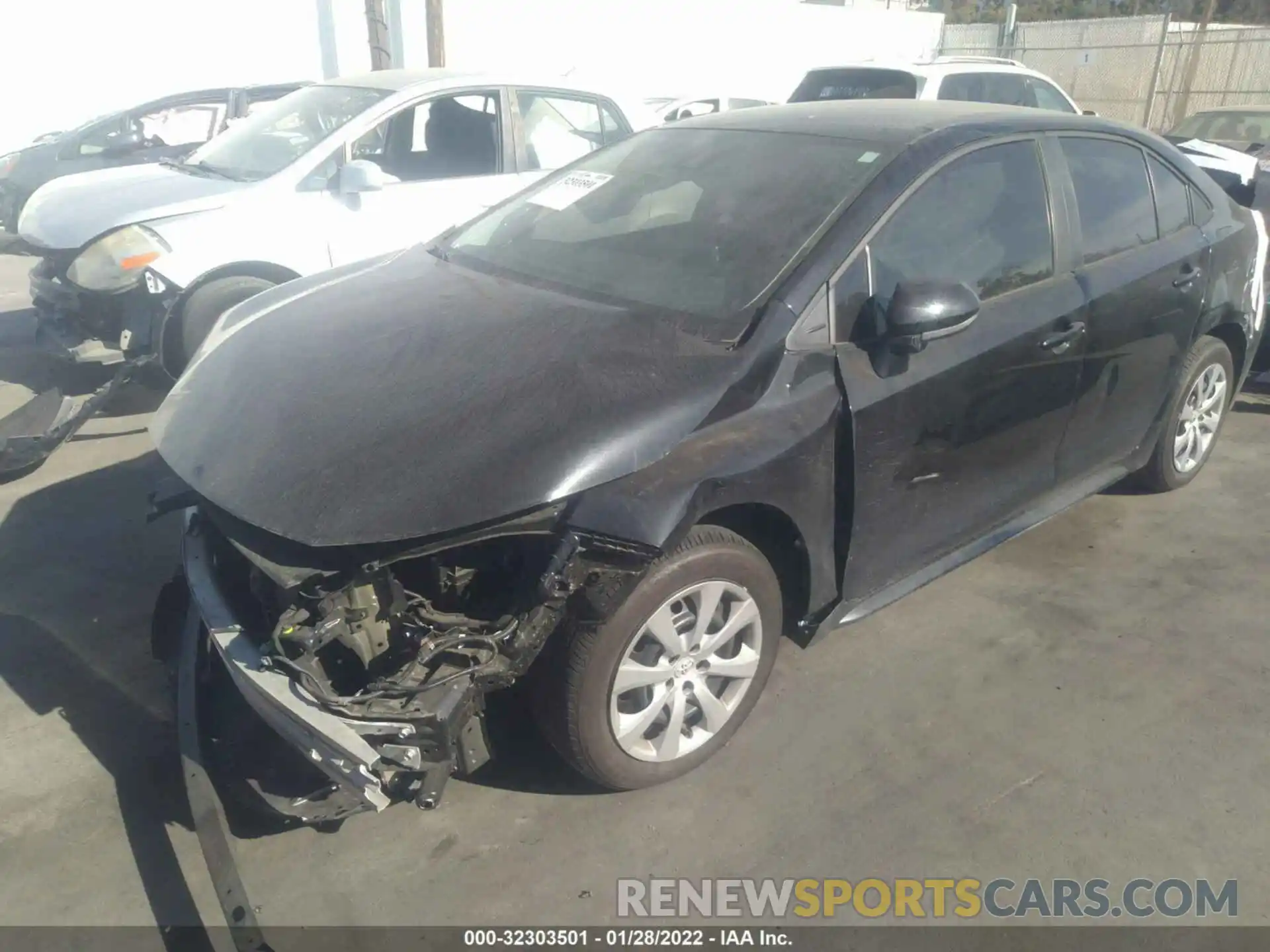 2 Photograph of a damaged car 5YFEPMAE8MP226799 TOYOTA COROLLA 2021