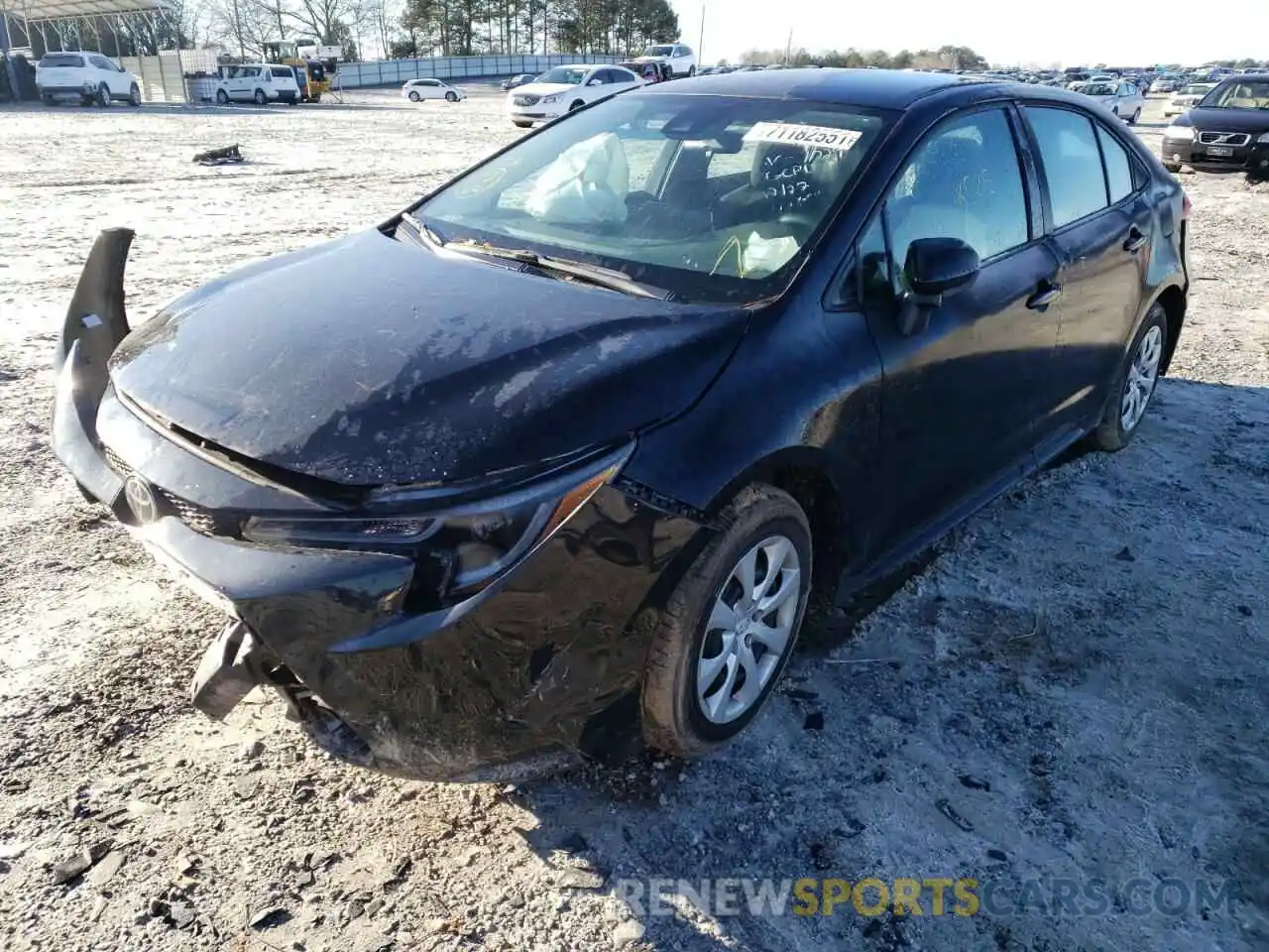 2 Photograph of a damaged car 5YFEPMAE8MP227029 TOYOTA COROLLA 2021