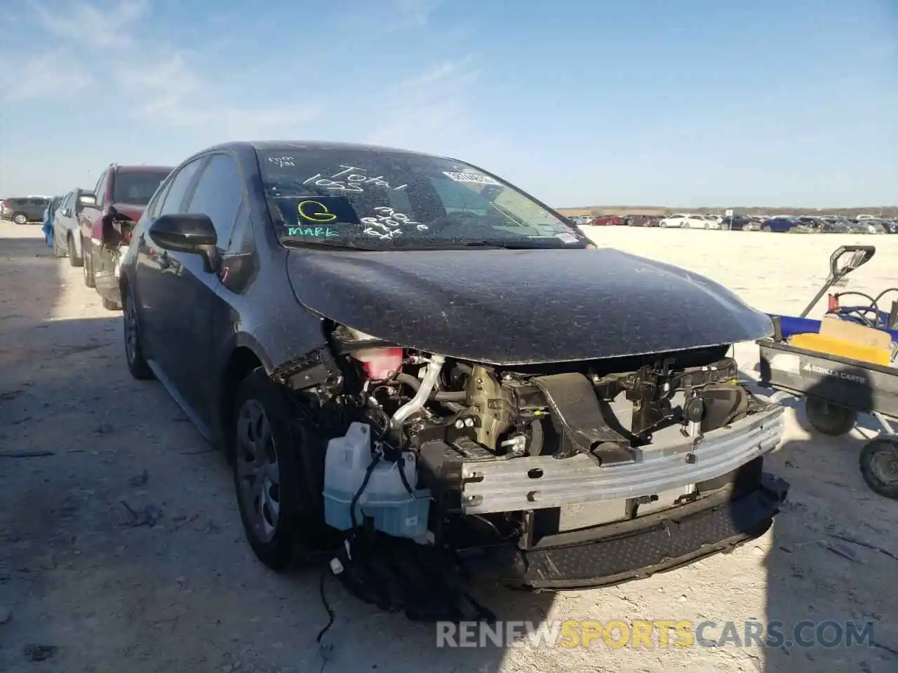 1 Photograph of a damaged car 5YFEPMAE8MP227449 TOYOTA COROLLA 2021