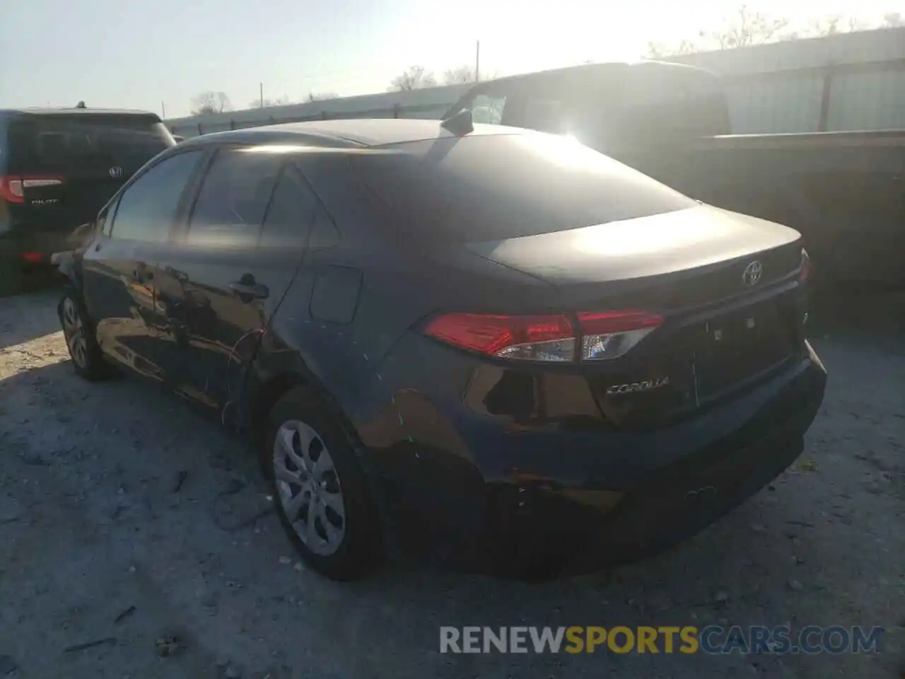 3 Photograph of a damaged car 5YFEPMAE8MP227449 TOYOTA COROLLA 2021