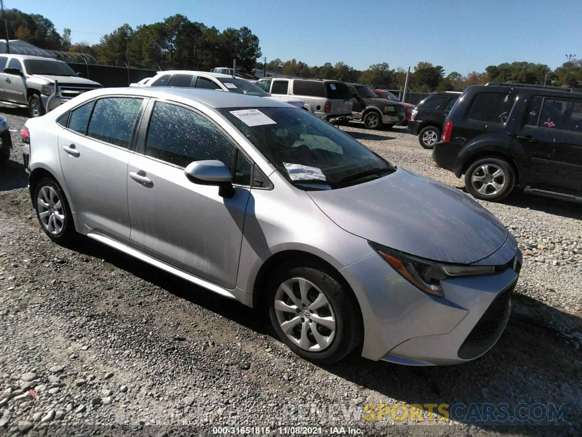 1 Photograph of a damaged car 5YFEPMAE8MP227709 TOYOTA COROLLA 2021