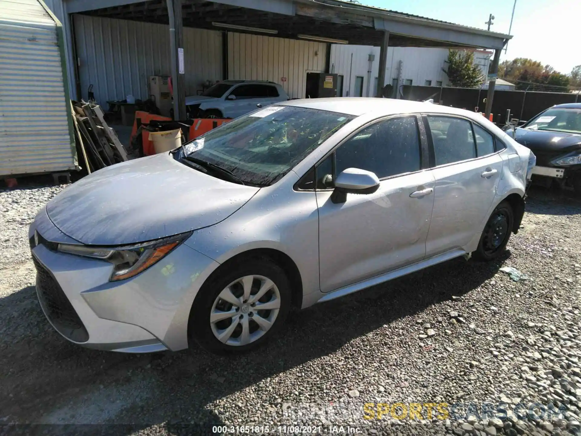 2 Photograph of a damaged car 5YFEPMAE8MP227709 TOYOTA COROLLA 2021