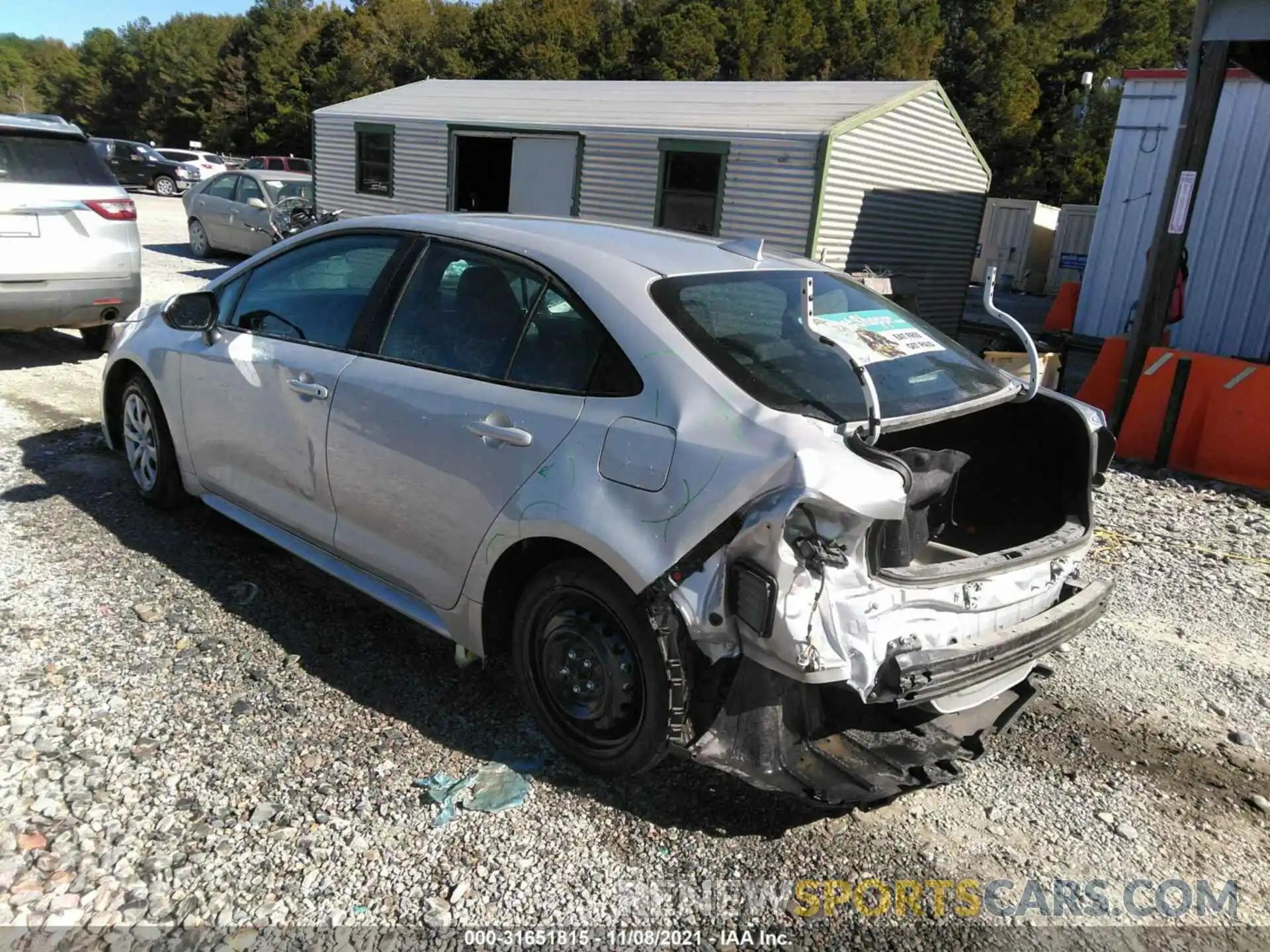 3 Photograph of a damaged car 5YFEPMAE8MP227709 TOYOTA COROLLA 2021