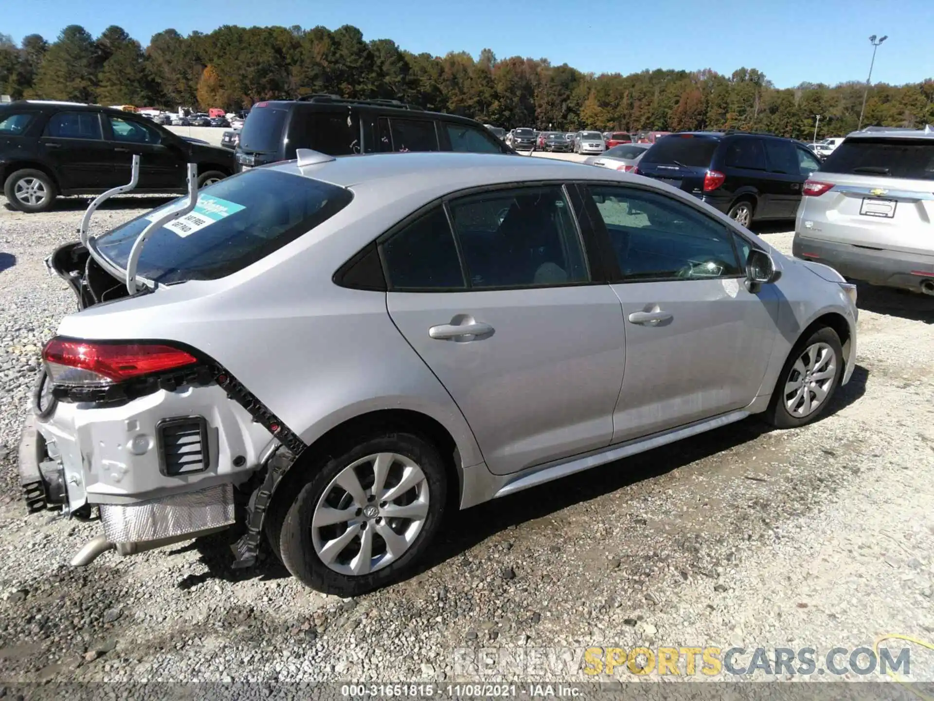 4 Photograph of a damaged car 5YFEPMAE8MP227709 TOYOTA COROLLA 2021