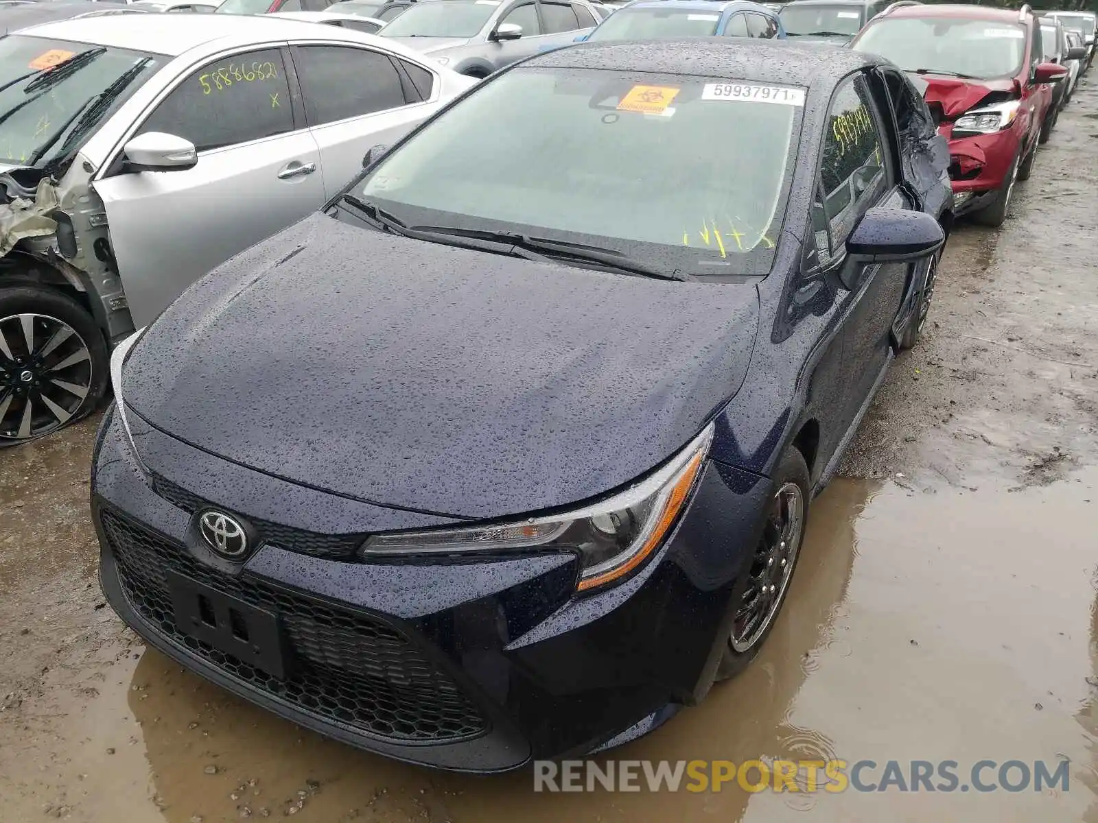 2 Photograph of a damaged car 5YFEPMAE8MP228763 TOYOTA COROLLA 2021