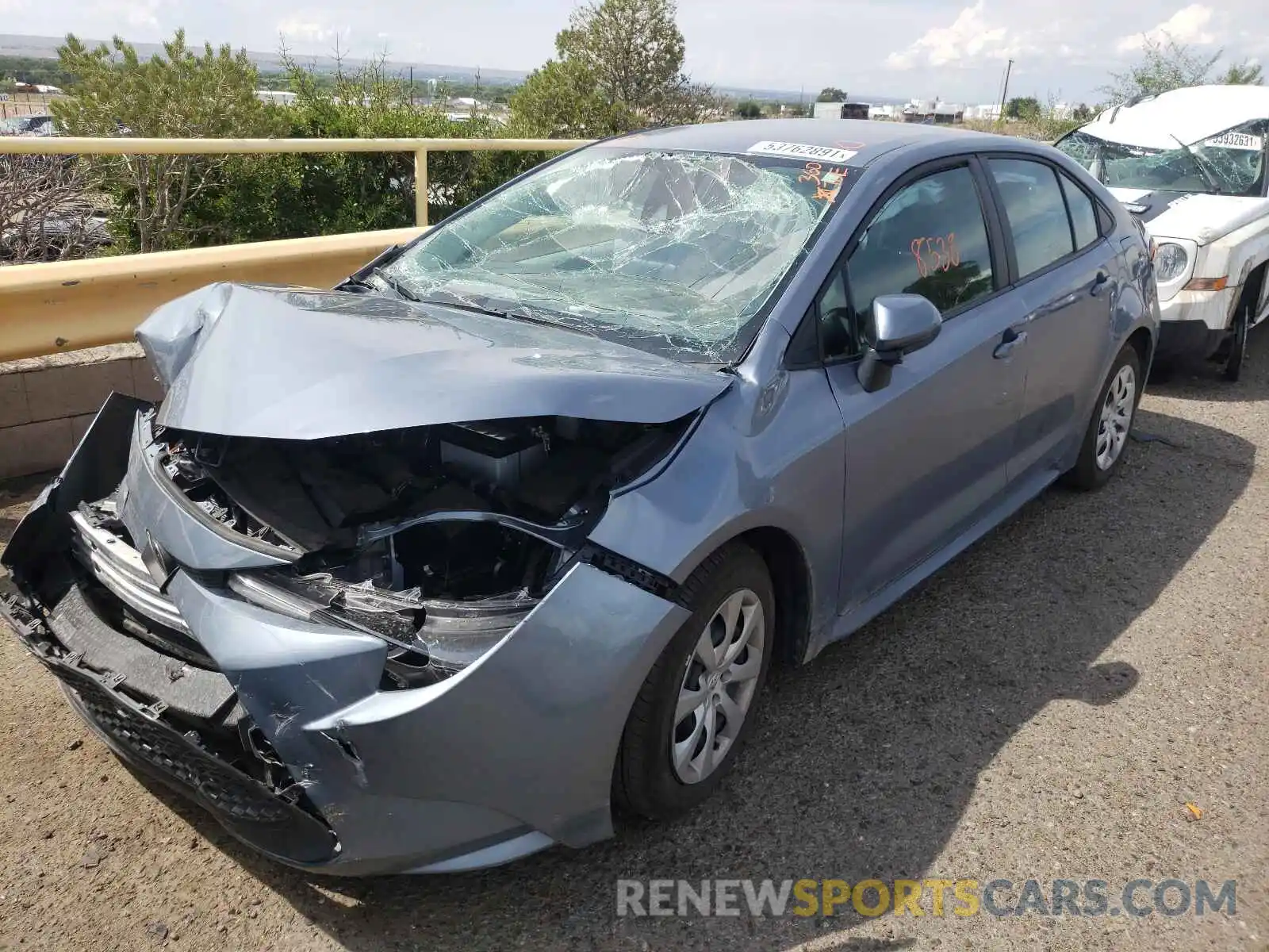 2 Photograph of a damaged car 5YFEPMAE8MP229427 TOYOTA COROLLA 2021