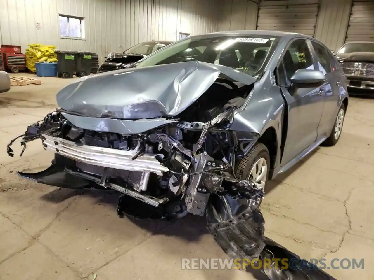 2 Photograph of a damaged car 5YFEPMAE8MP229864 TOYOTA COROLLA 2021