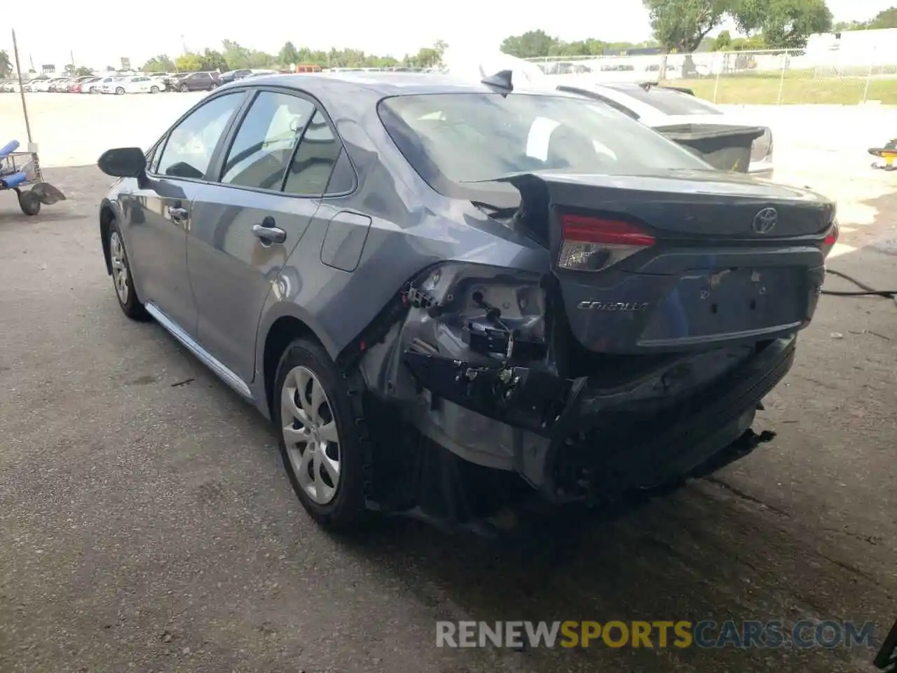 3 Photograph of a damaged car 5YFEPMAE8MP229928 TOYOTA COROLLA 2021