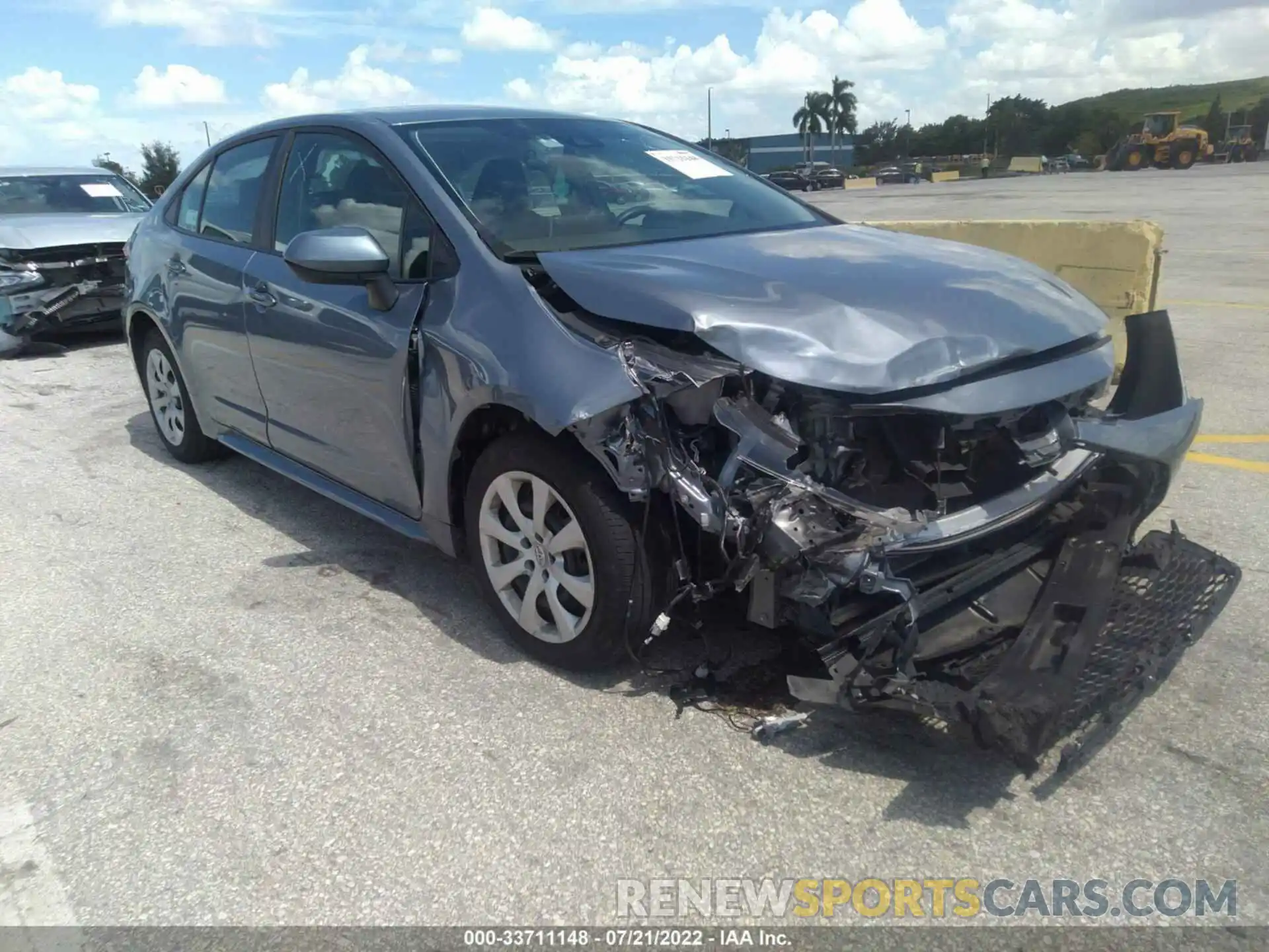 1 Photograph of a damaged car 5YFEPMAE8MP231095 TOYOTA COROLLA 2021