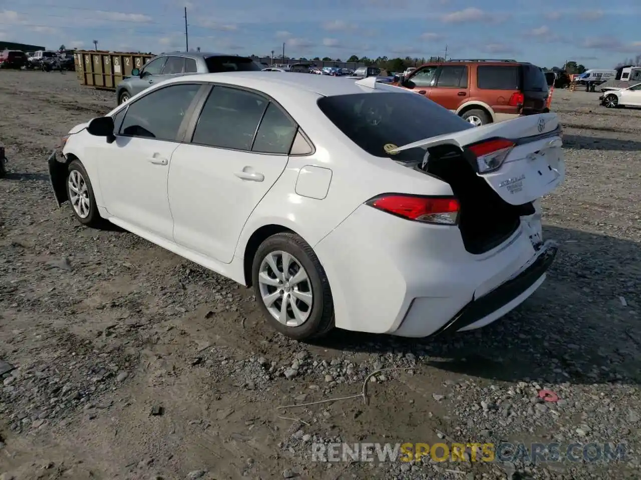 3 Photograph of a damaged car 5YFEPMAE8MP231680 TOYOTA COROLLA 2021