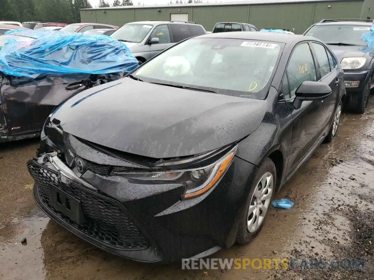 2 Photograph of a damaged car 5YFEPMAE8MP232490 TOYOTA COROLLA 2021