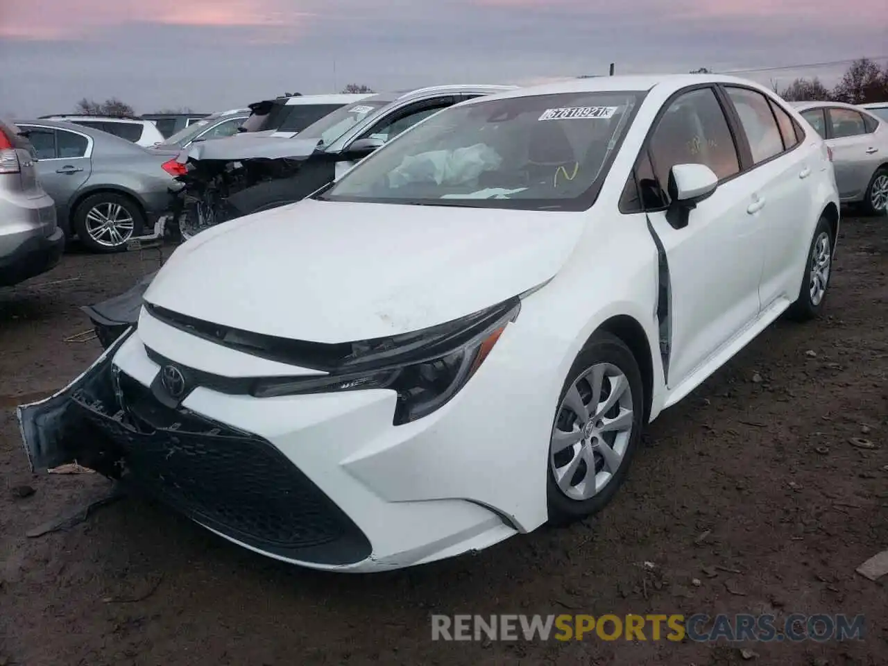 2 Photograph of a damaged car 5YFEPMAE8MP232540 TOYOTA COROLLA 2021