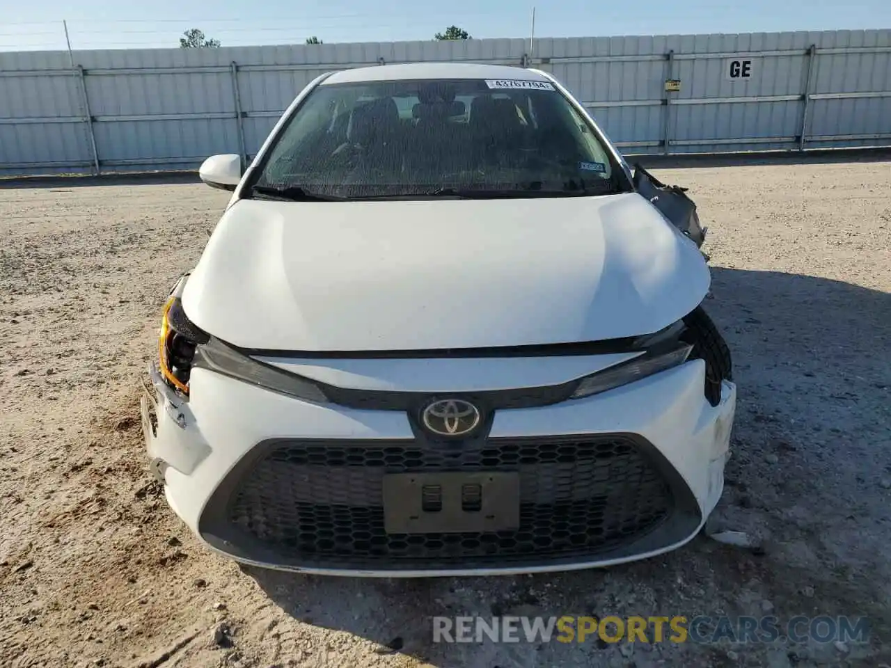 5 Photograph of a damaged car 5YFEPMAE8MP234448 TOYOTA COROLLA 2021