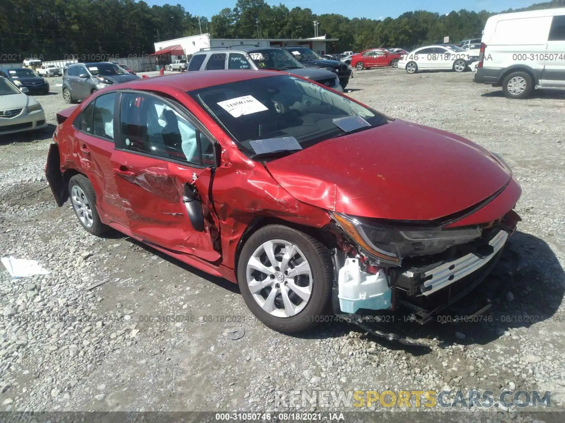 1 Photograph of a damaged car 5YFEPMAE8MP234515 TOYOTA COROLLA 2021