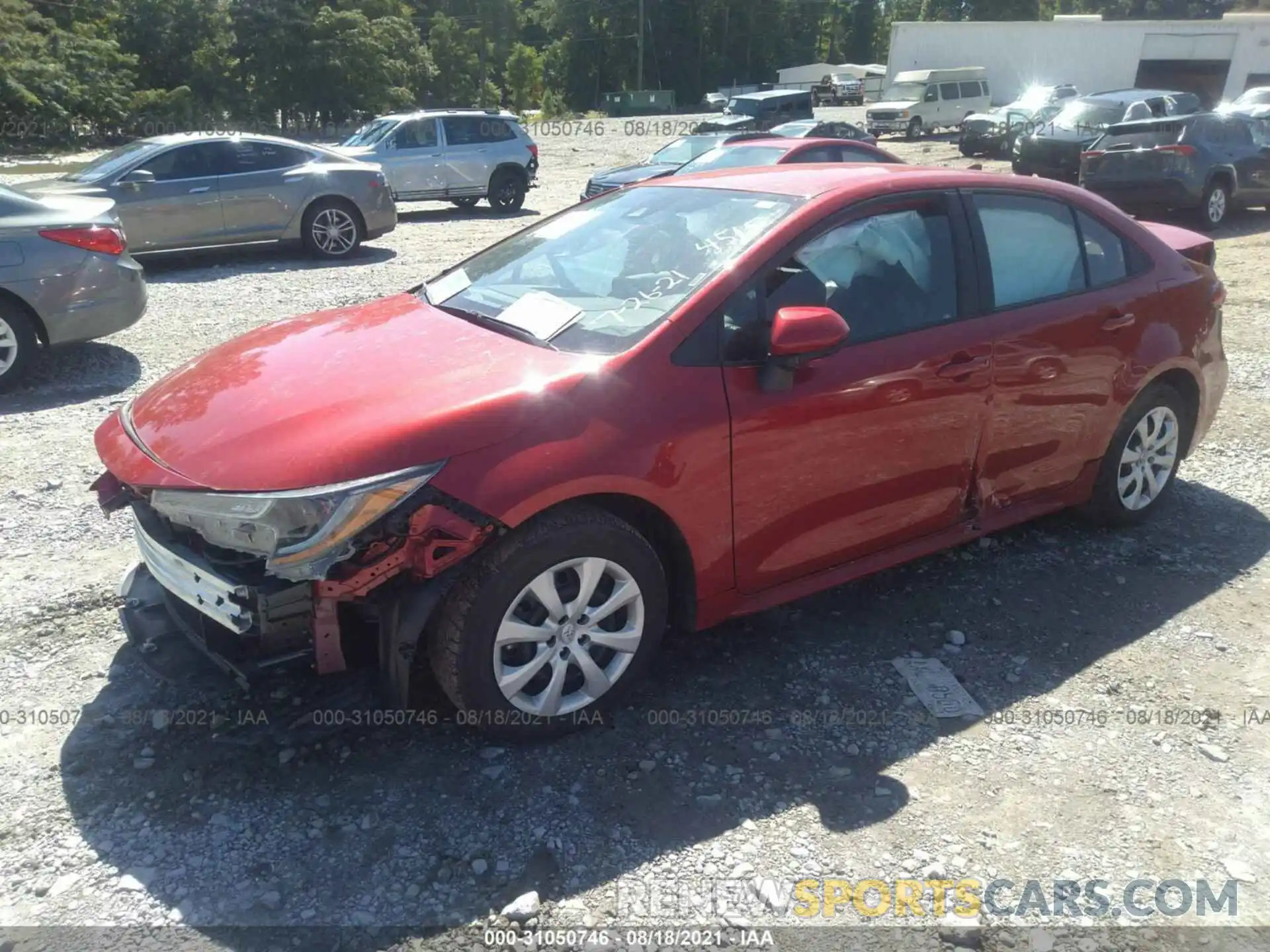 2 Photograph of a damaged car 5YFEPMAE8MP234515 TOYOTA COROLLA 2021