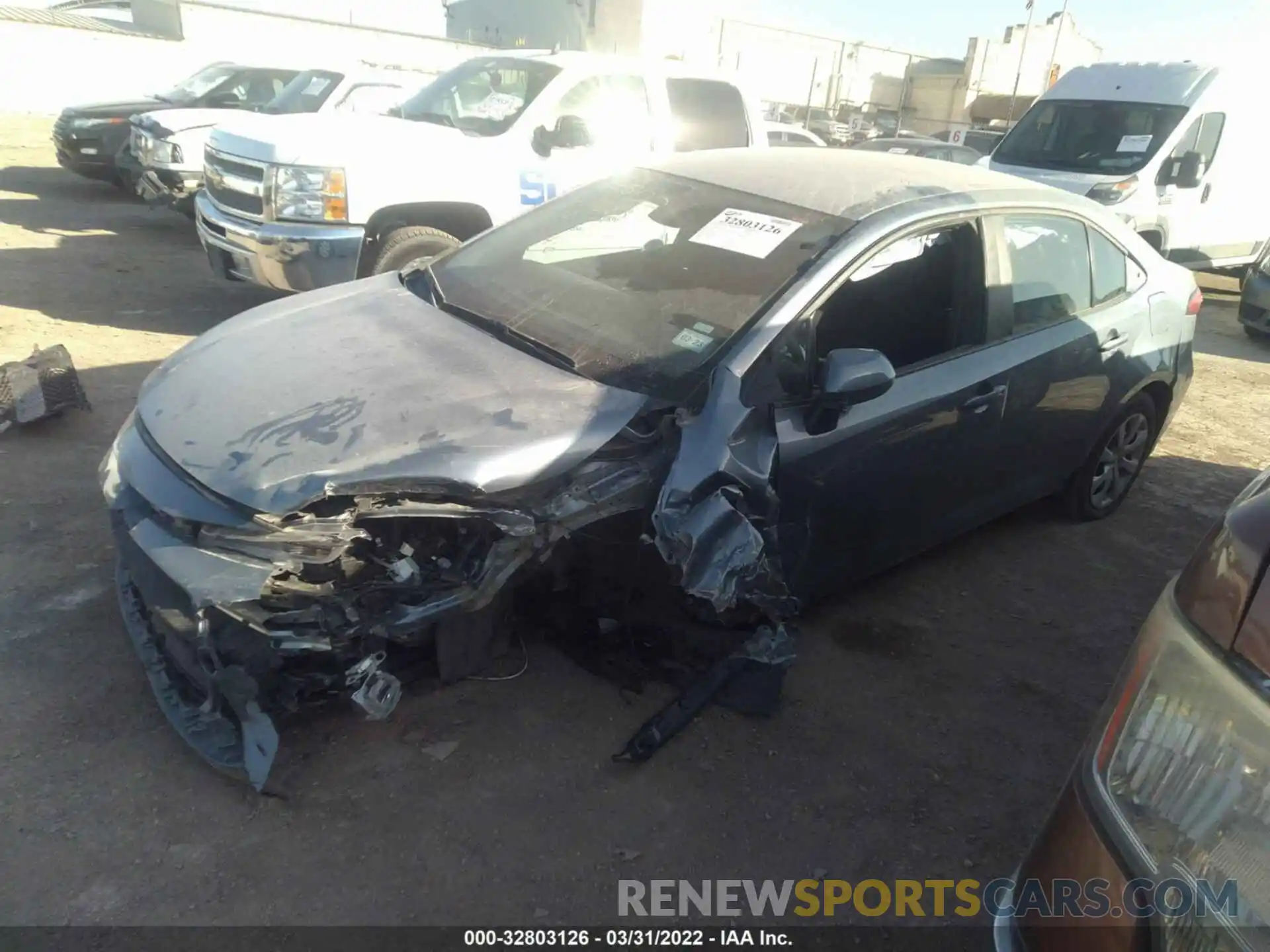 2 Photograph of a damaged car 5YFEPMAE8MP235146 TOYOTA COROLLA 2021