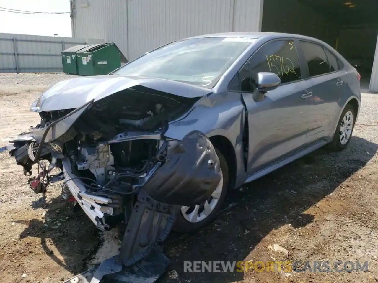 2 Photograph of a damaged car 5YFEPMAE8MP235714 TOYOTA COROLLA 2021