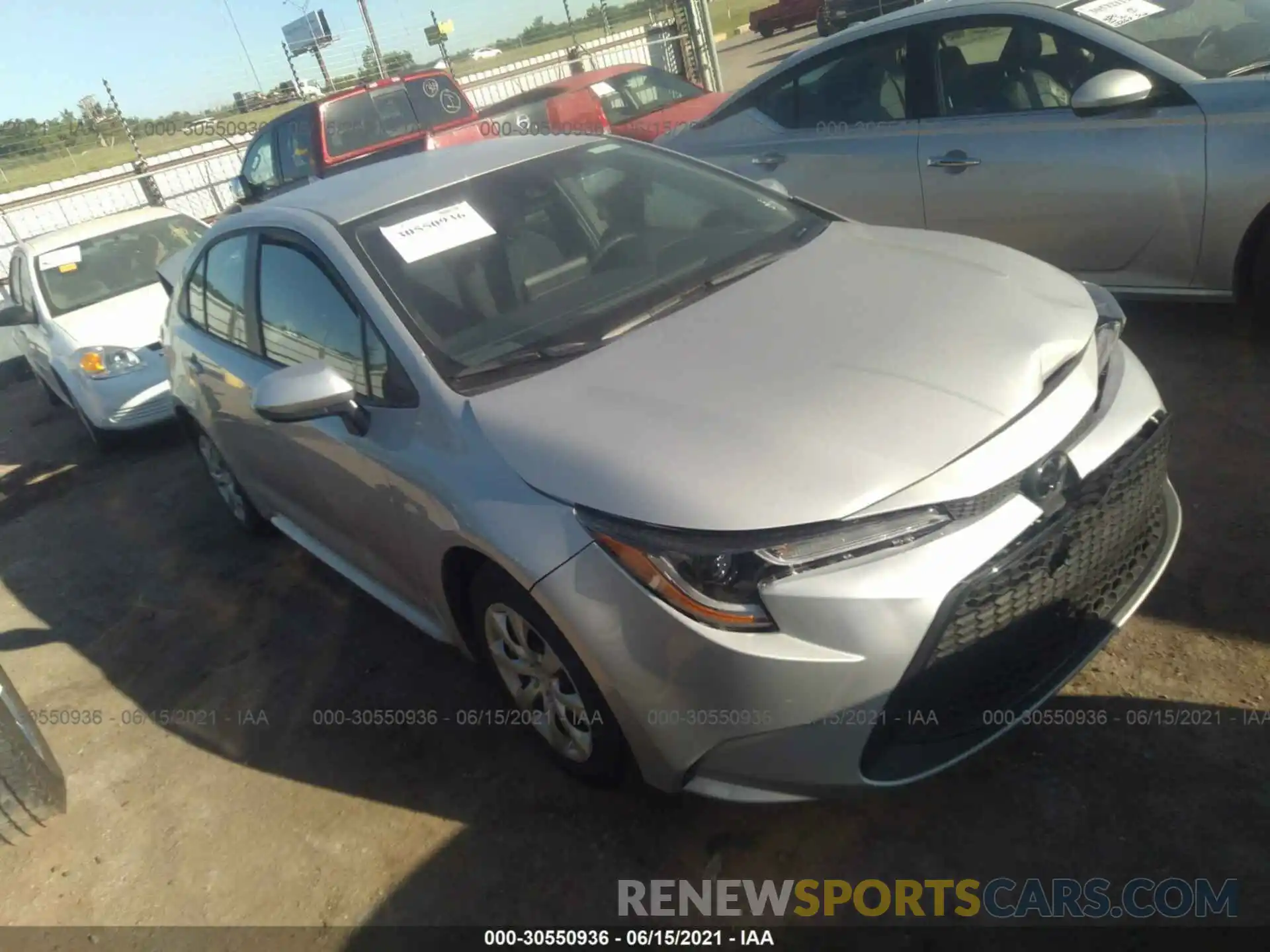 1 Photograph of a damaged car 5YFEPMAE8MP235972 TOYOTA COROLLA 2021